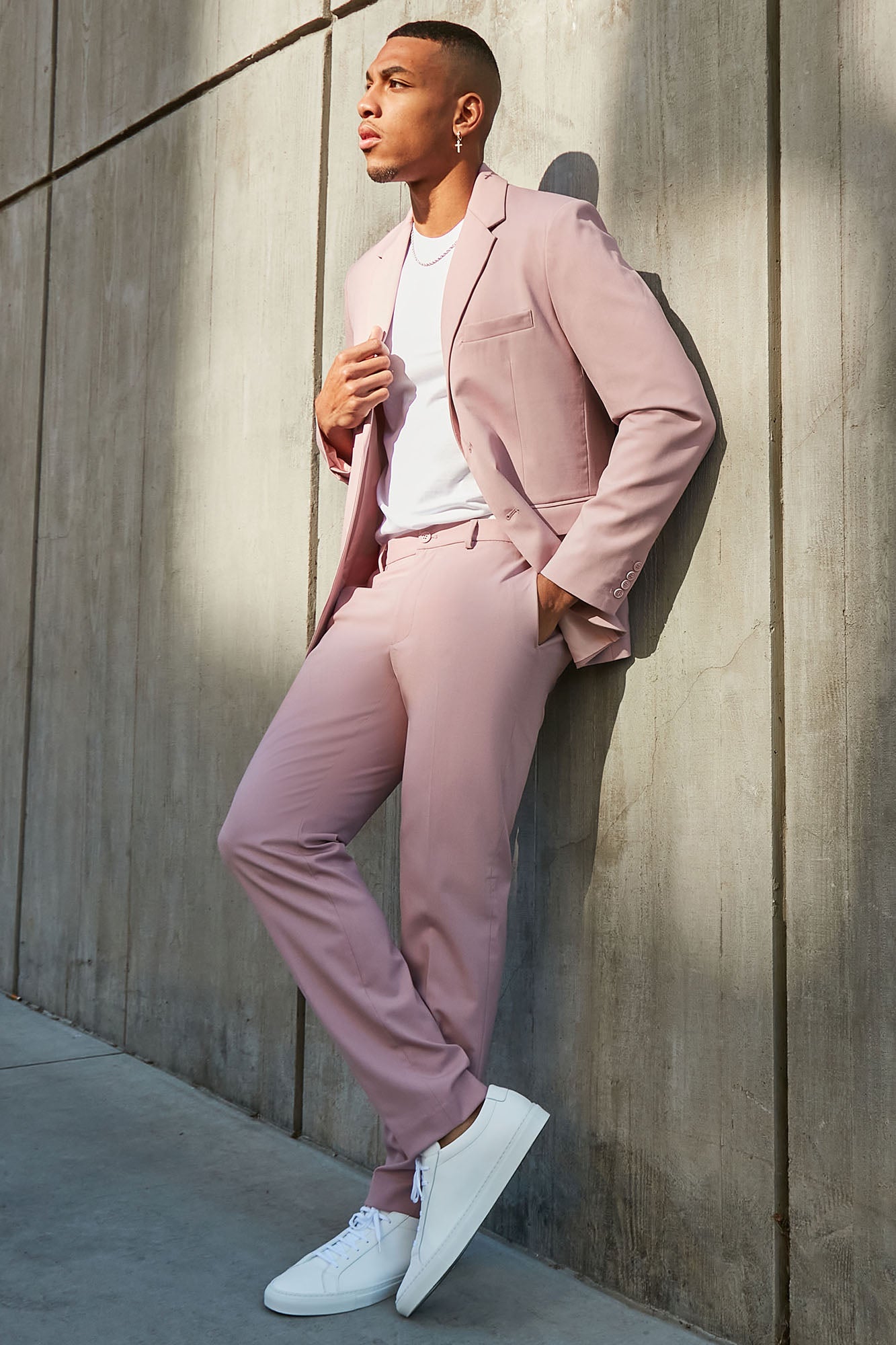 The Modern Stretch Slim Trouser - Mauve