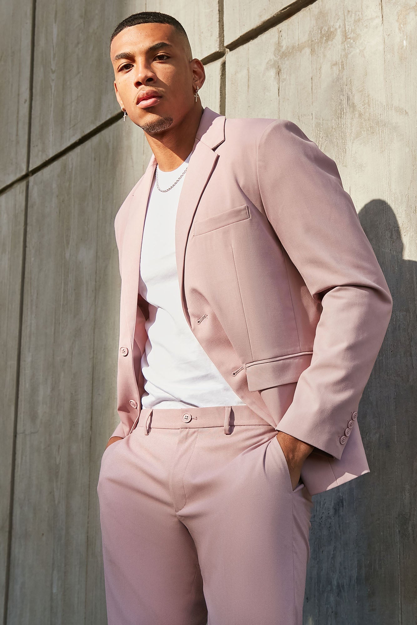 The Modern Stretch Slim Trouser - Mauve