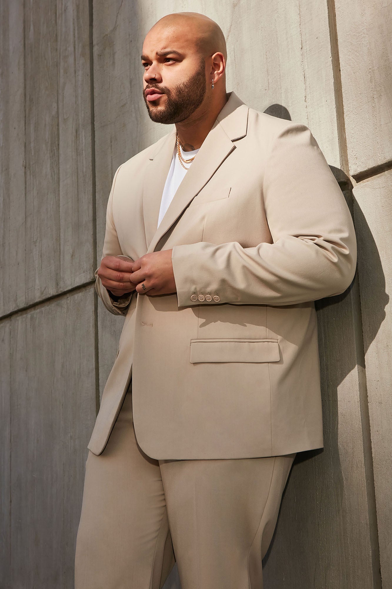 The Modern Stretch Suit Jacket - Tan