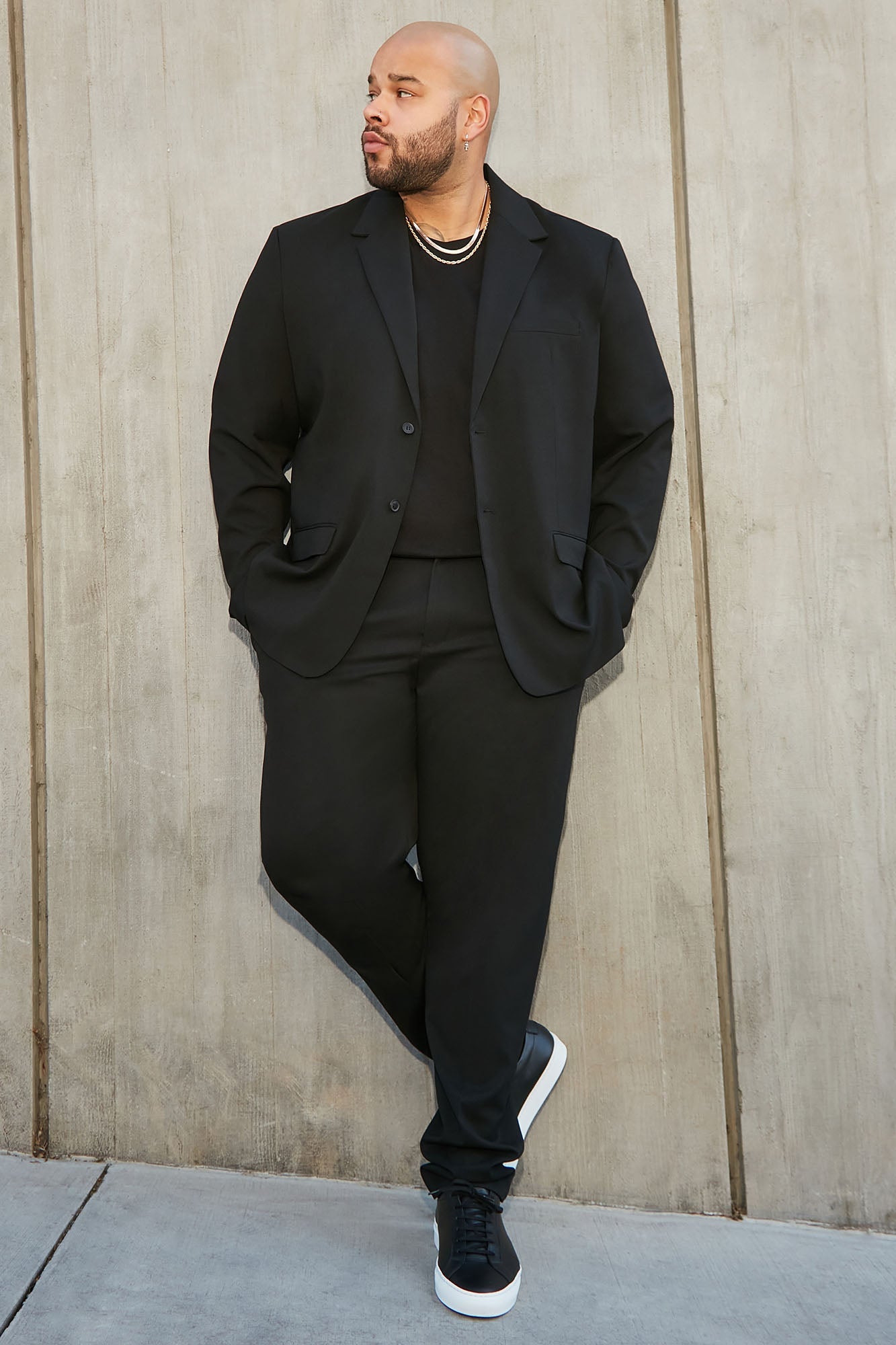 The Modern Stretch Suit Jacket - Black