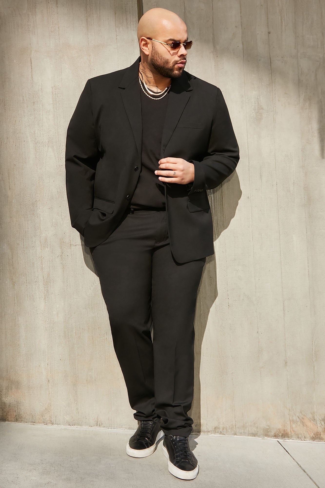 The Modern Stretch Suit Jacket - Black