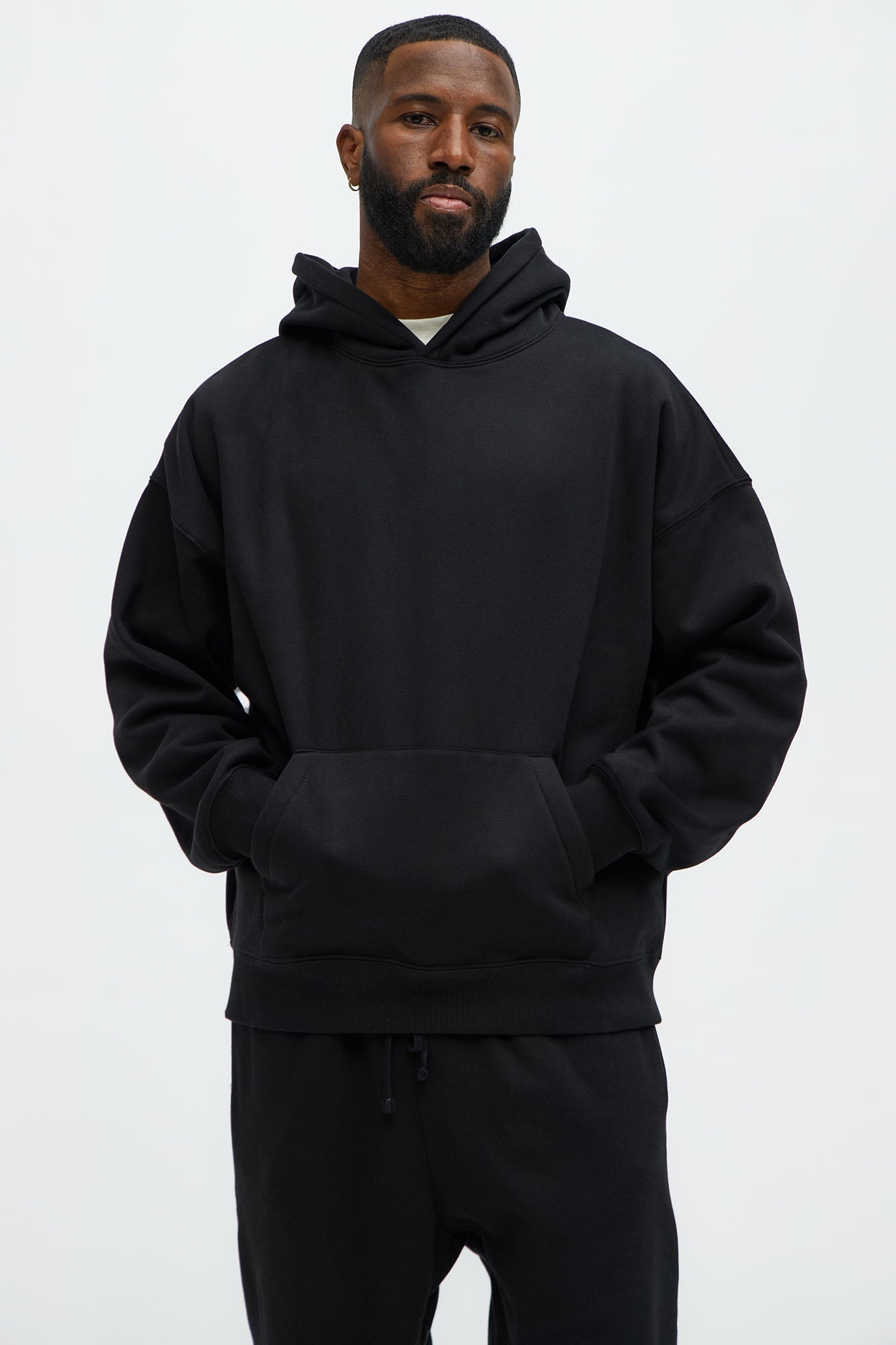 Tyson Oversized Heavyweight Hoodie - Black