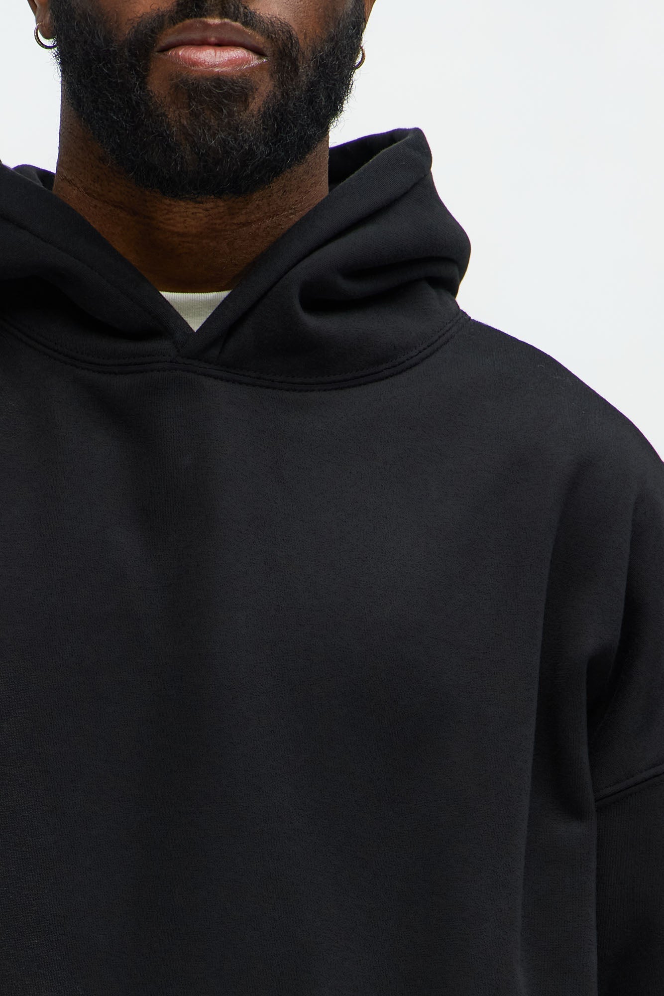 Tyson Oversized Heavyweight Hoodie - Black