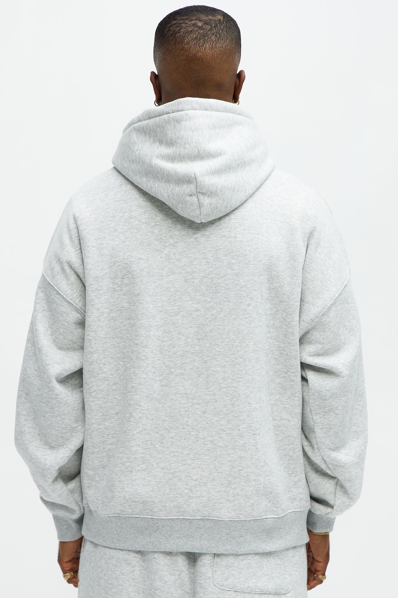Tyson Oversized Heavyweight Hoodie - Heather Grey