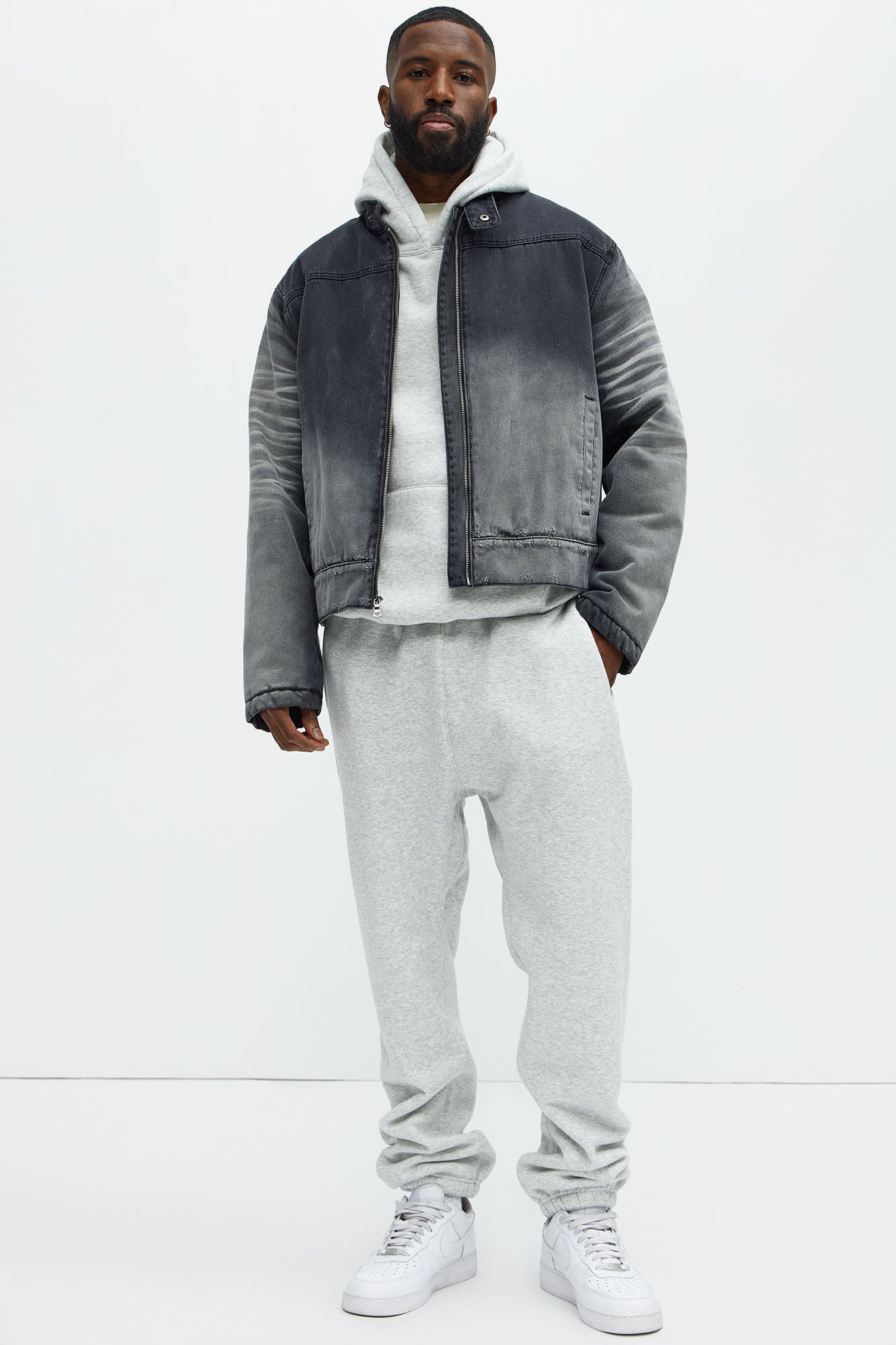 Tyson Heavyweight Sweat Jogger - Heather Grey