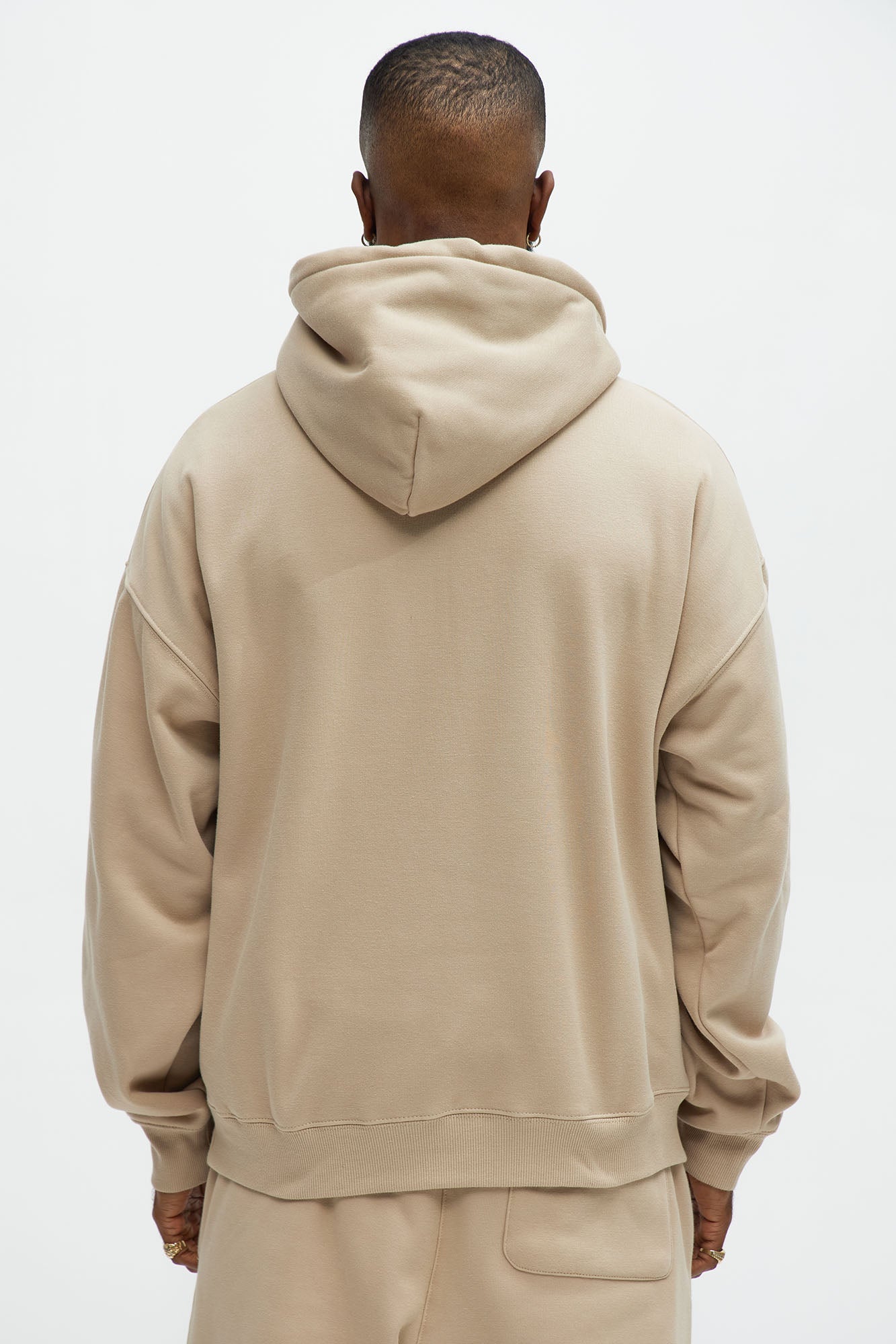 Tyson Oversized Heavyweight Hoodie - Taupe