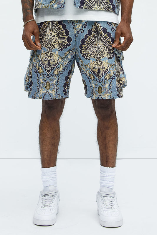 Highland Tapestry Shorts - Blue/combo