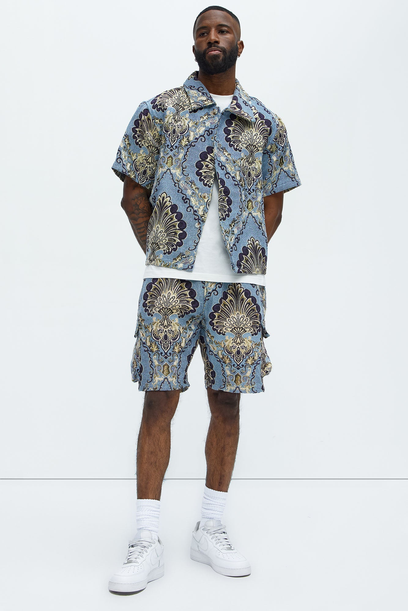 Highland Tapestry Shorts - Blue/combo