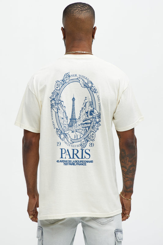 Paris France 1989 Short Sleeve Tee - Sand - Sand