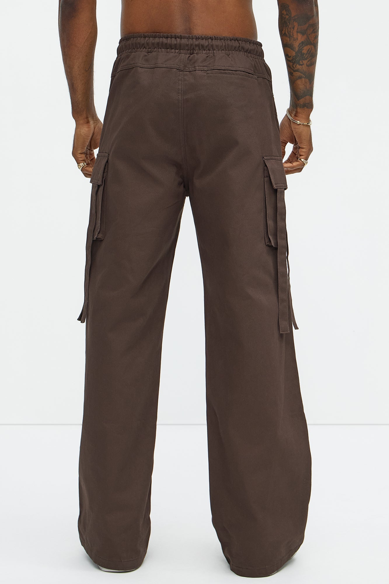 Relaxed Straight No More Waiting Cargo Pants - Dark Brown