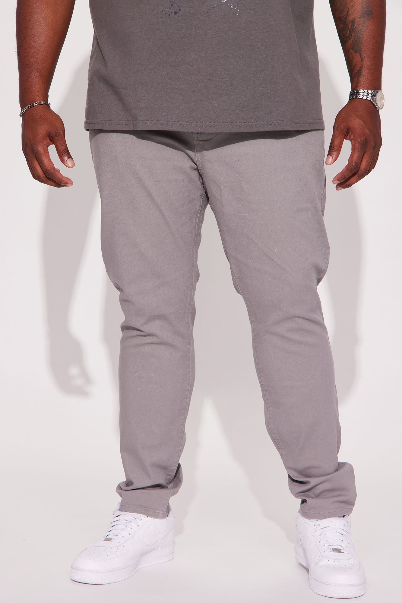 Mac Chino Skinny 5 Pocket Pants - Charcoal
