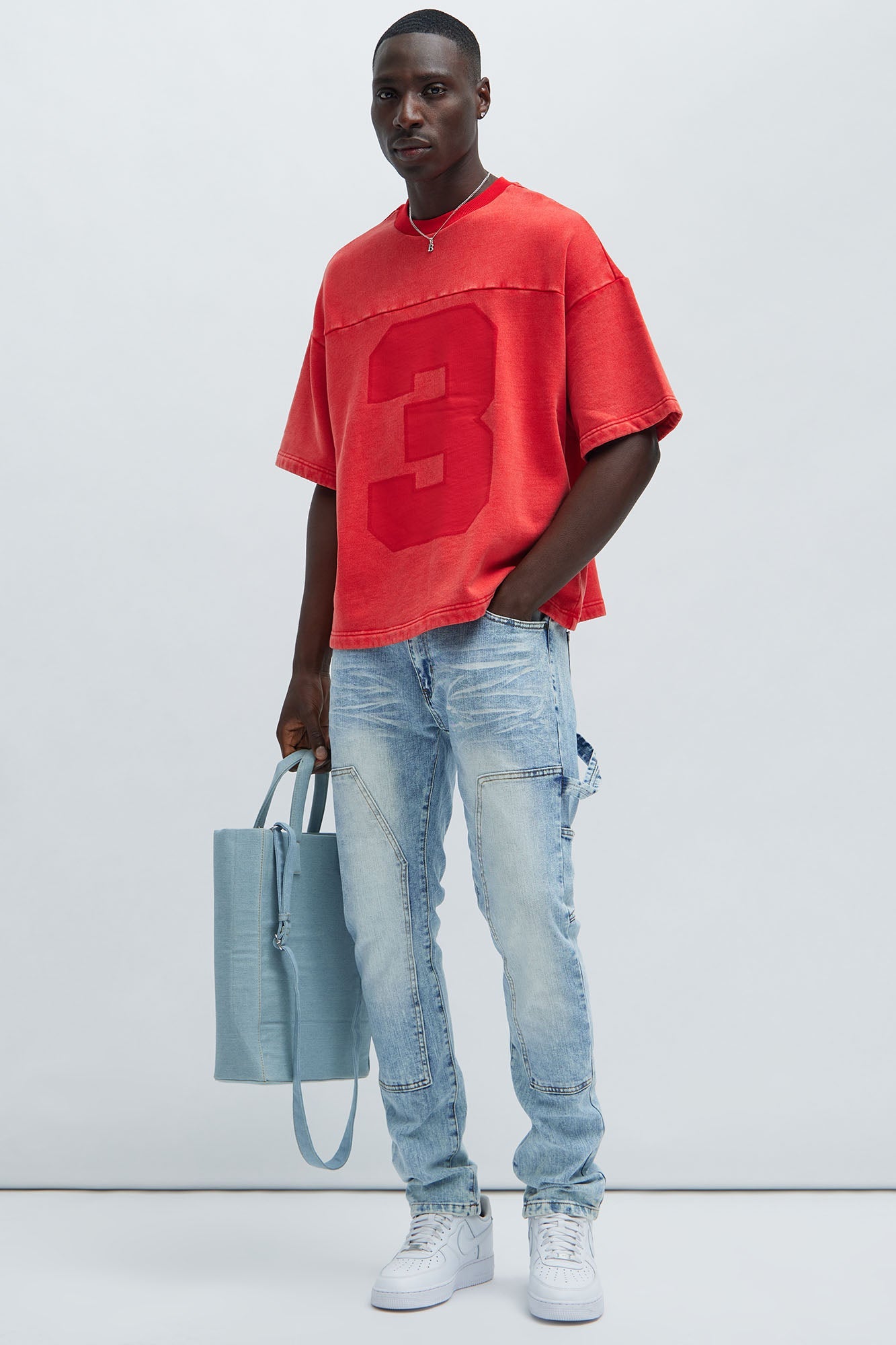 Kyle Oversized Tee - Red