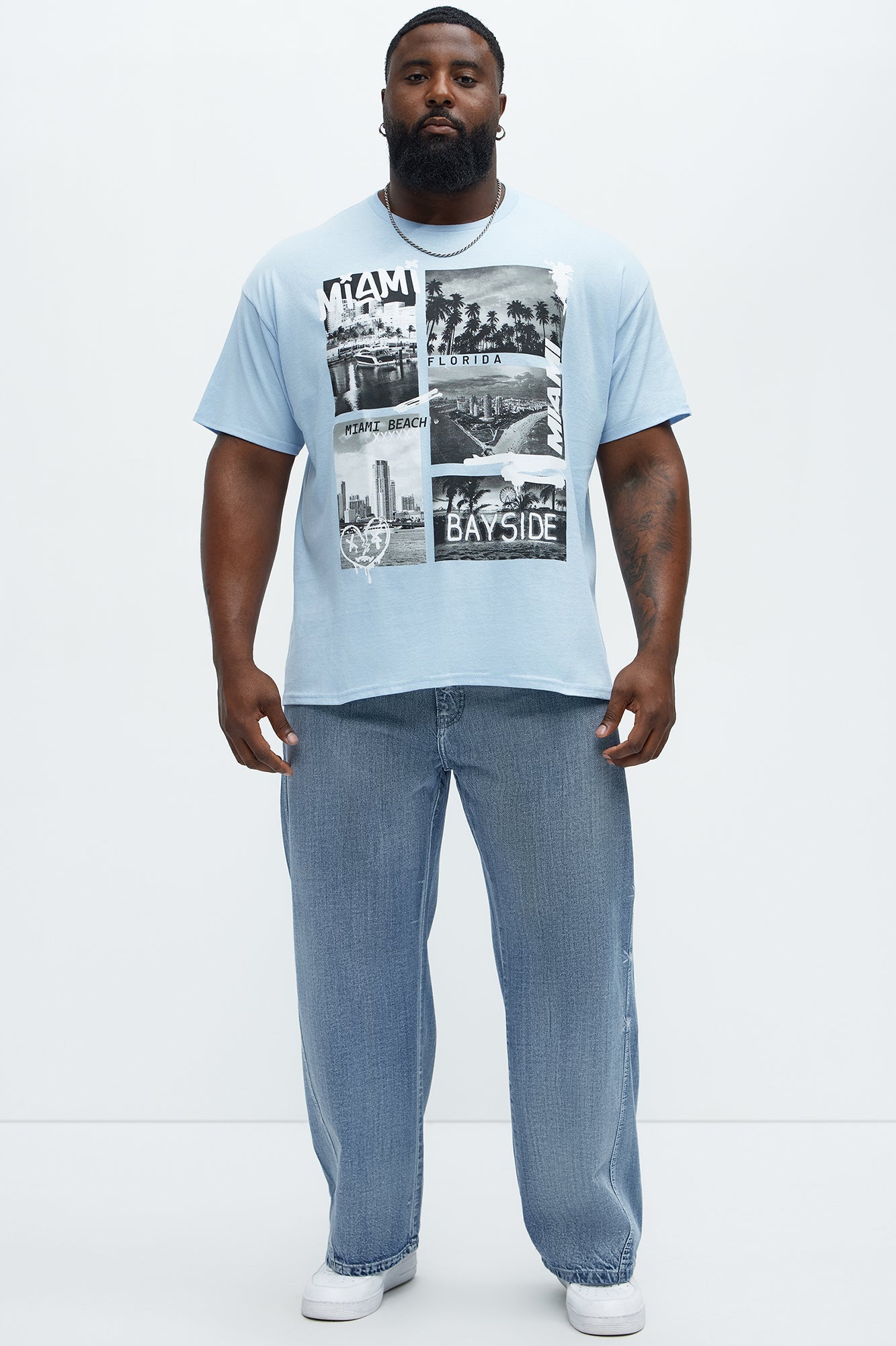 Miami Bayside Short Sleeve Tee - Light Blue
