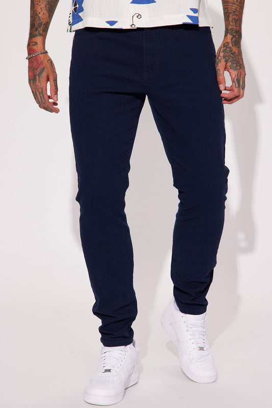 Mac Chino Skinny 5 Pocket Pants - Navy