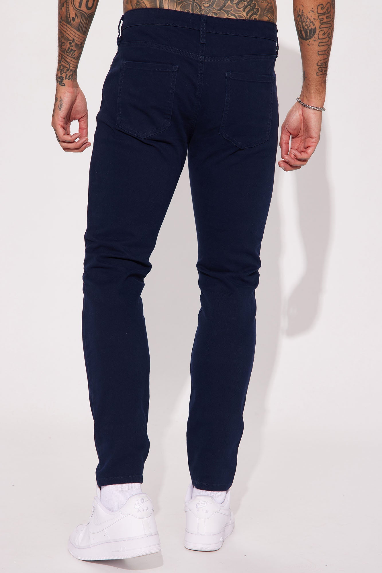 Mac Chino Skinny 5 Pocket Pants - Navy