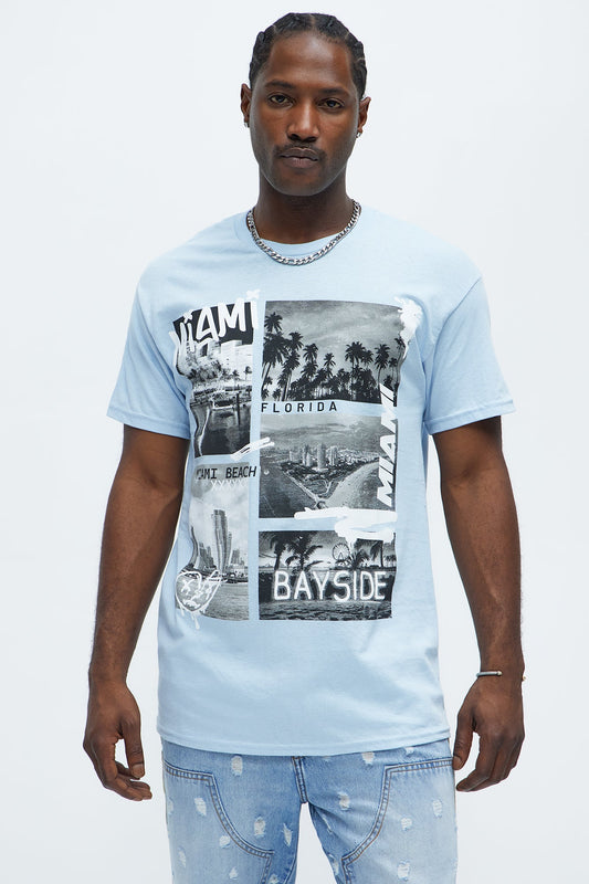 Miami Bayside Short Sleeve Tee - Light Blue