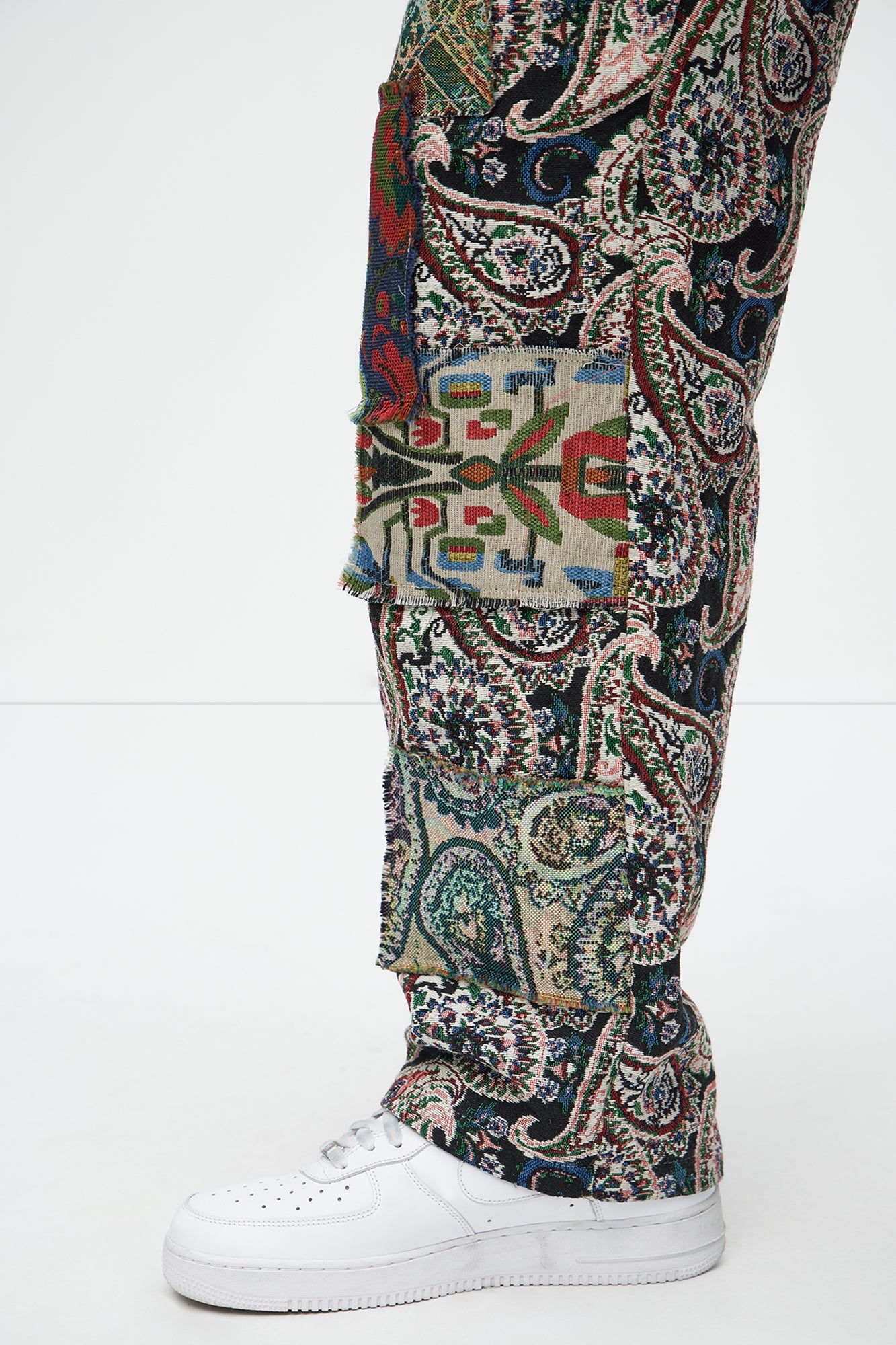 Straight Patch It Up For Me Pants - Multi Color