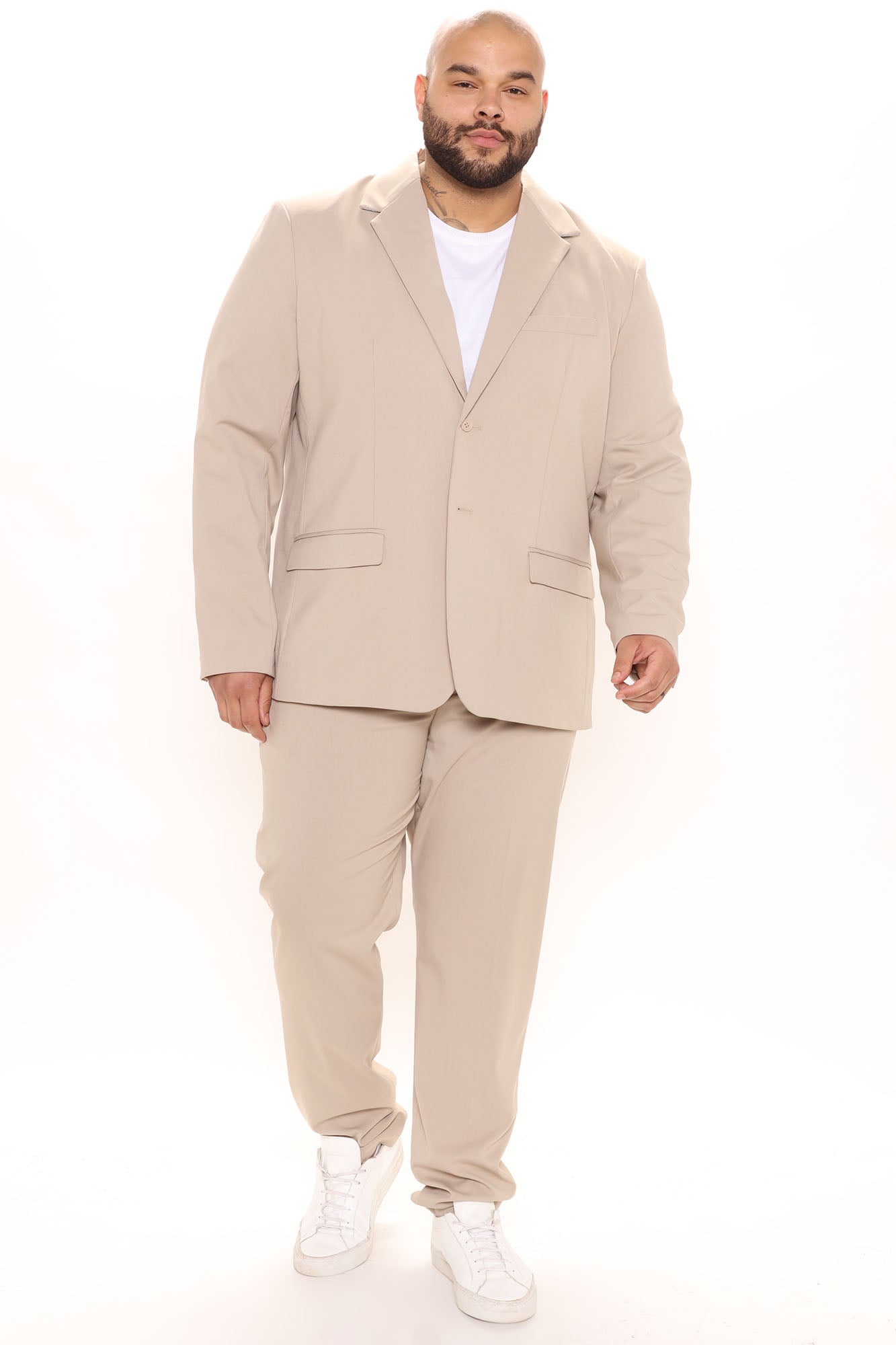 The Modern Stretch Suit Jacket - Tan