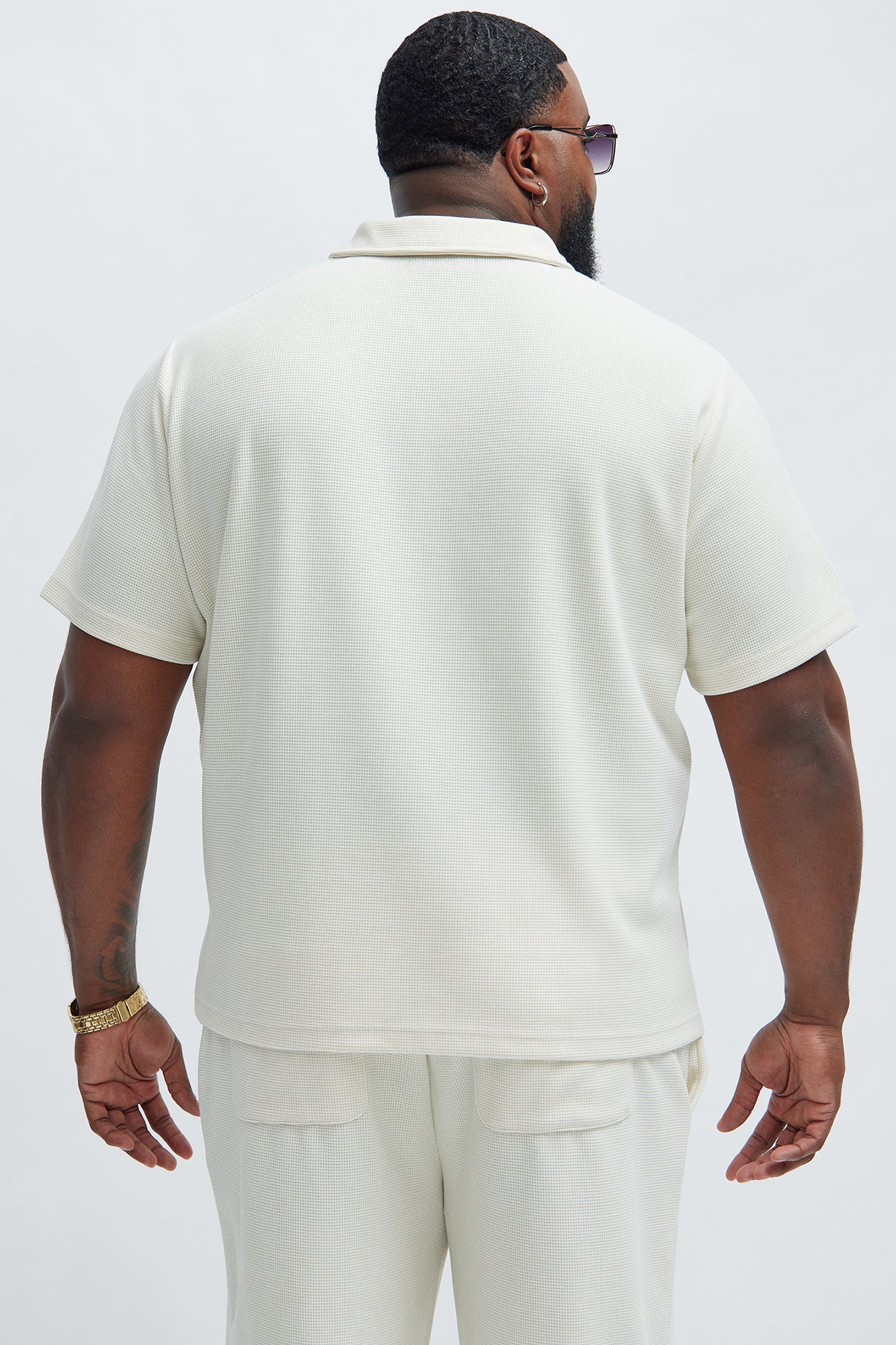 Cairo Textured Polo - Cream