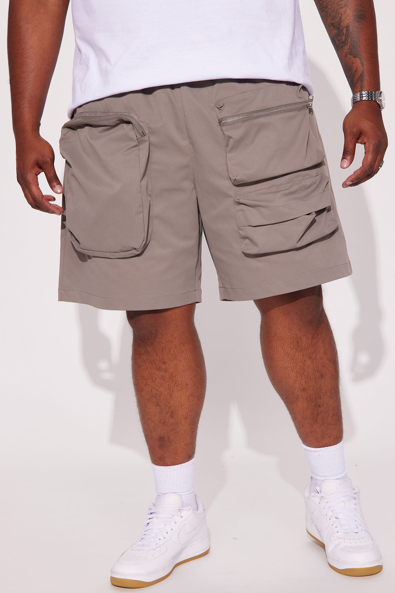 Starstruck Utility Cargo Shorts - Grey