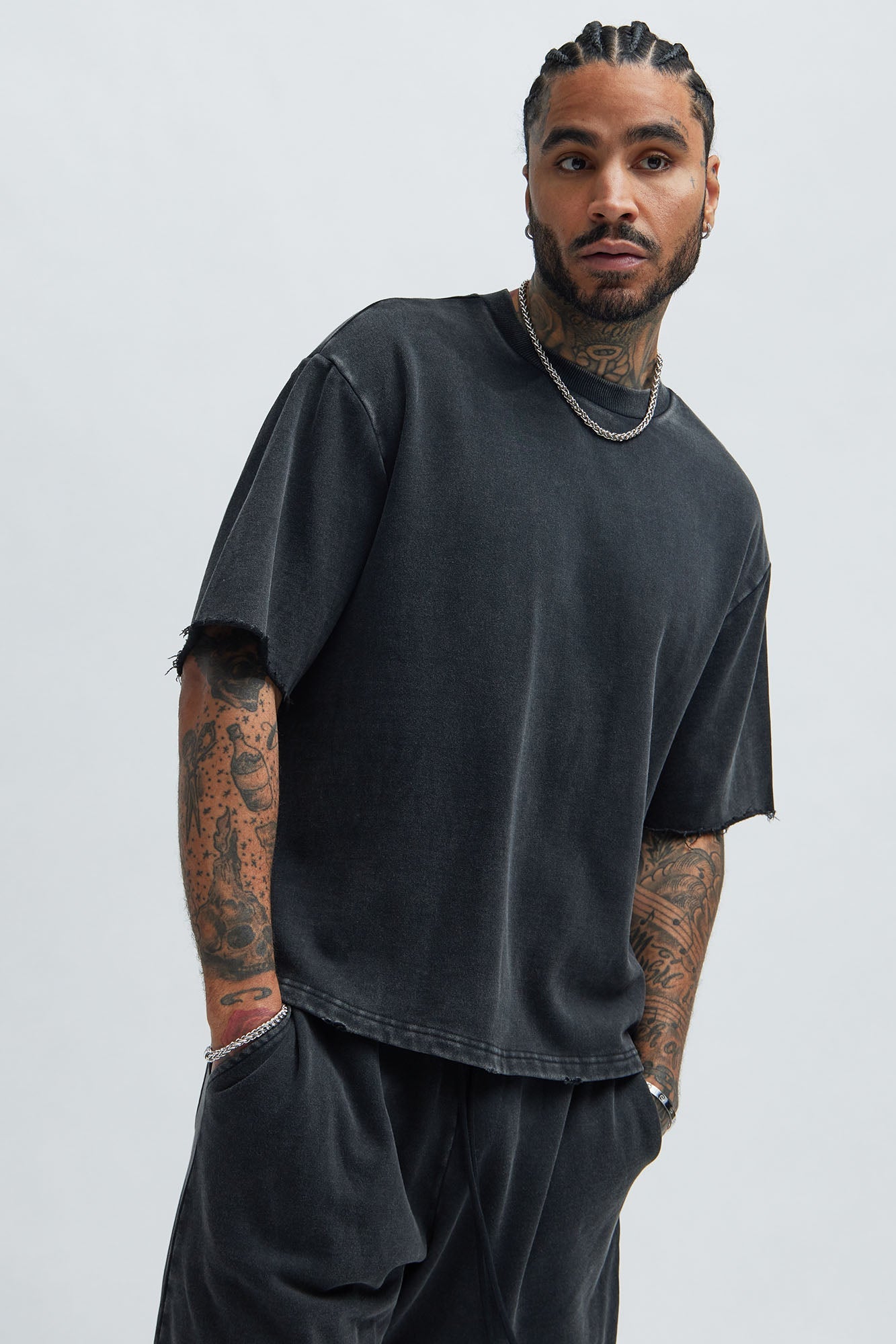 Tyson Heavy Wash Tee - Black Wash