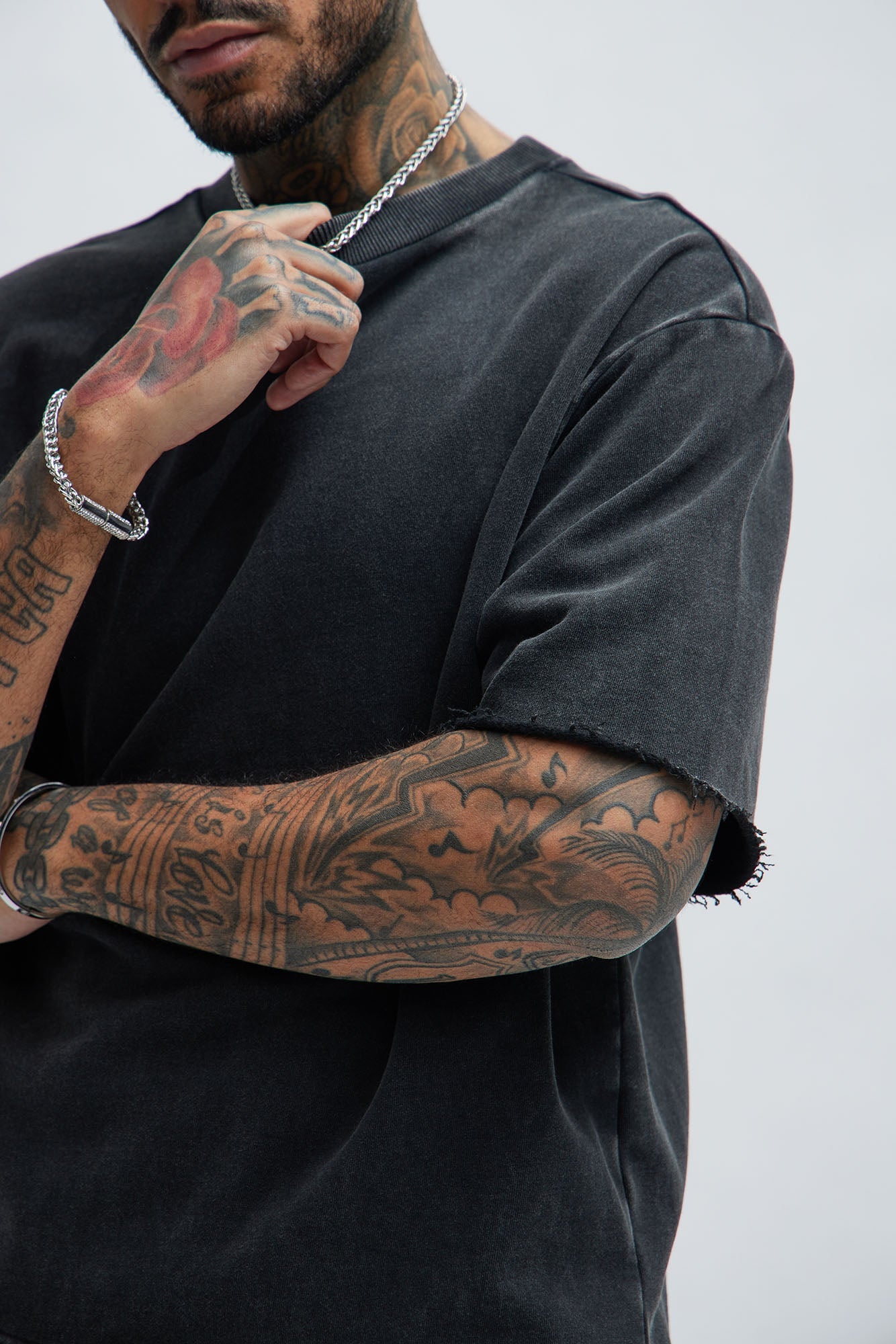 Tyson Heavy Wash Tee - Black Wash