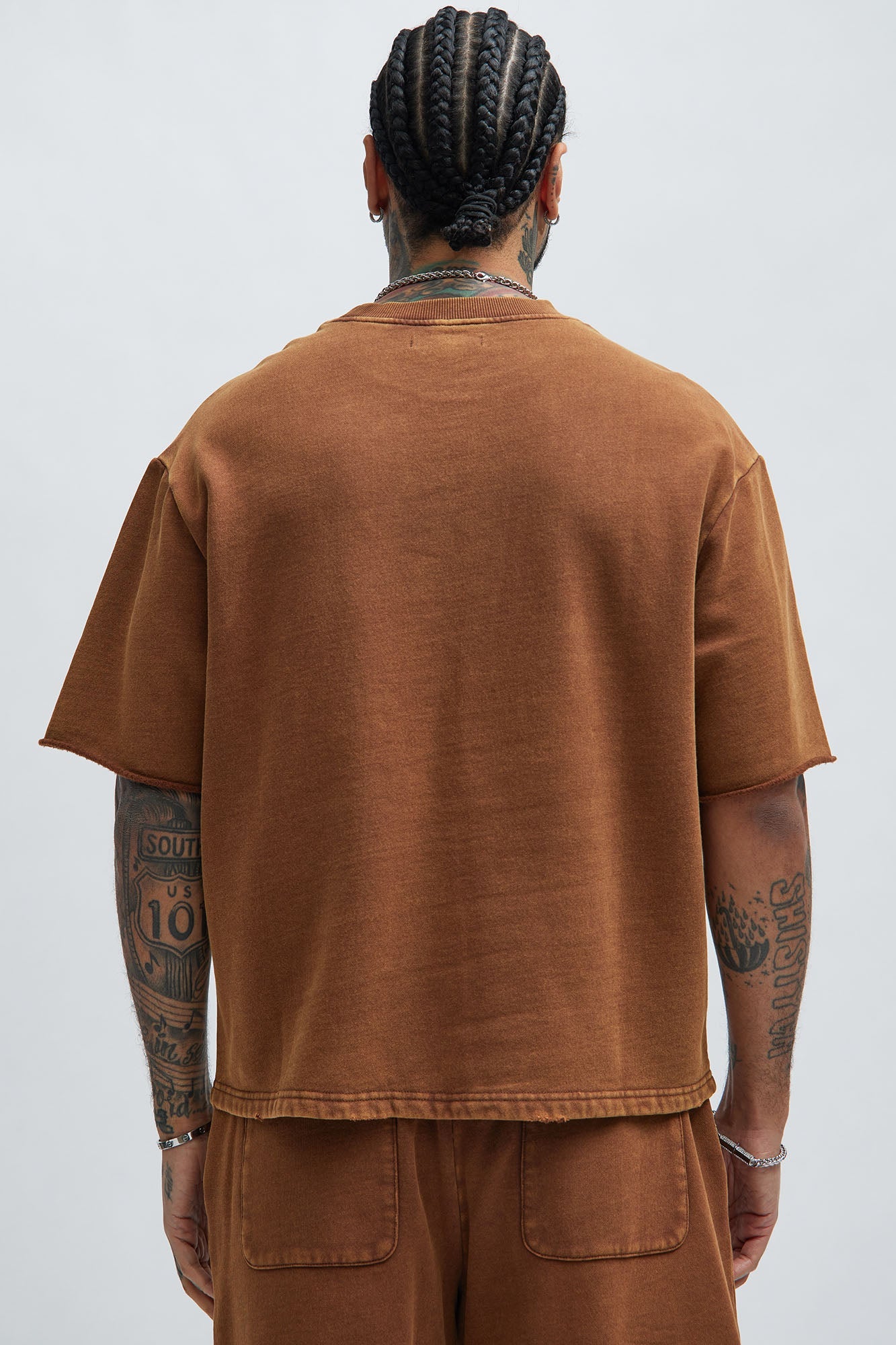 Tyson Heavy Wash Tee - Dark Brown