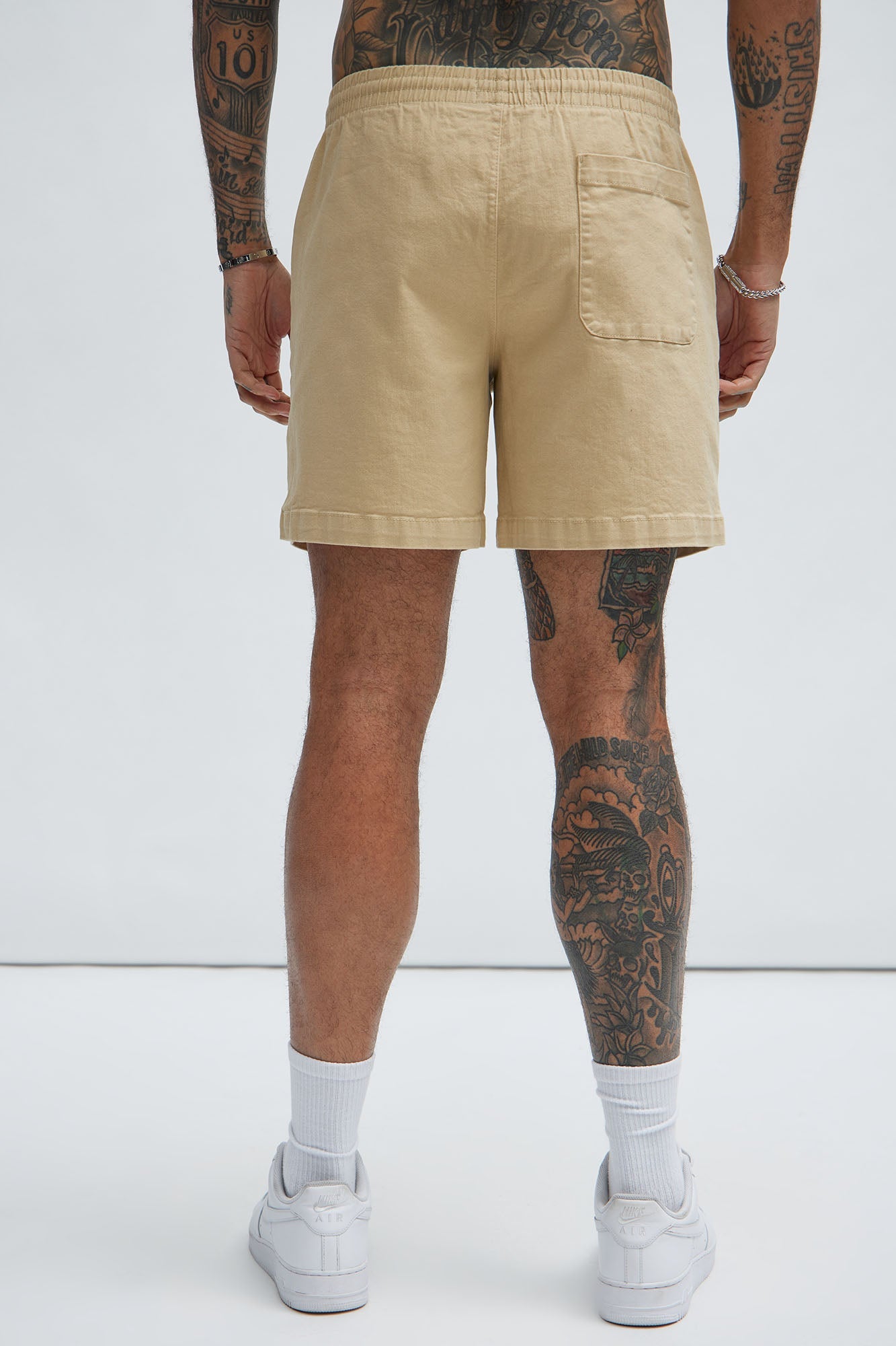 Twill Volley Shorts - Khaki