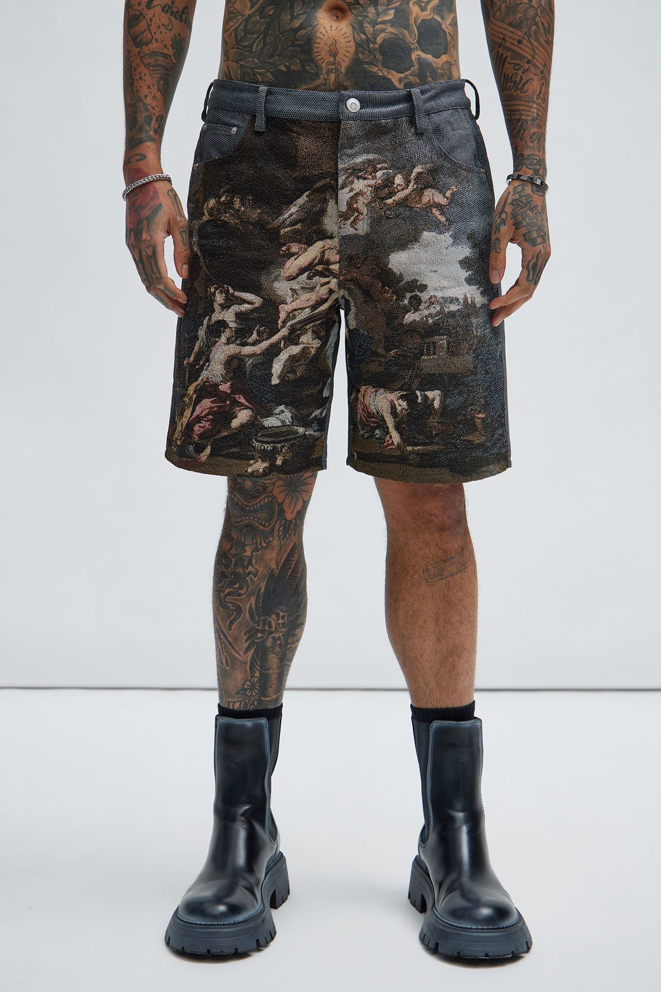 Cassiel Tapestry Shorts - Multi Color