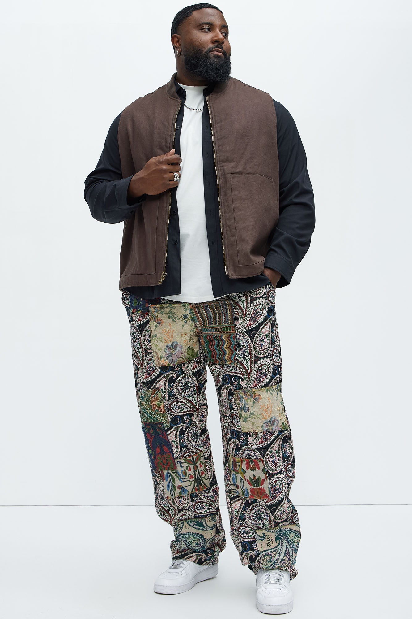 Straight Patch It Up For Me Pants - Multi Color