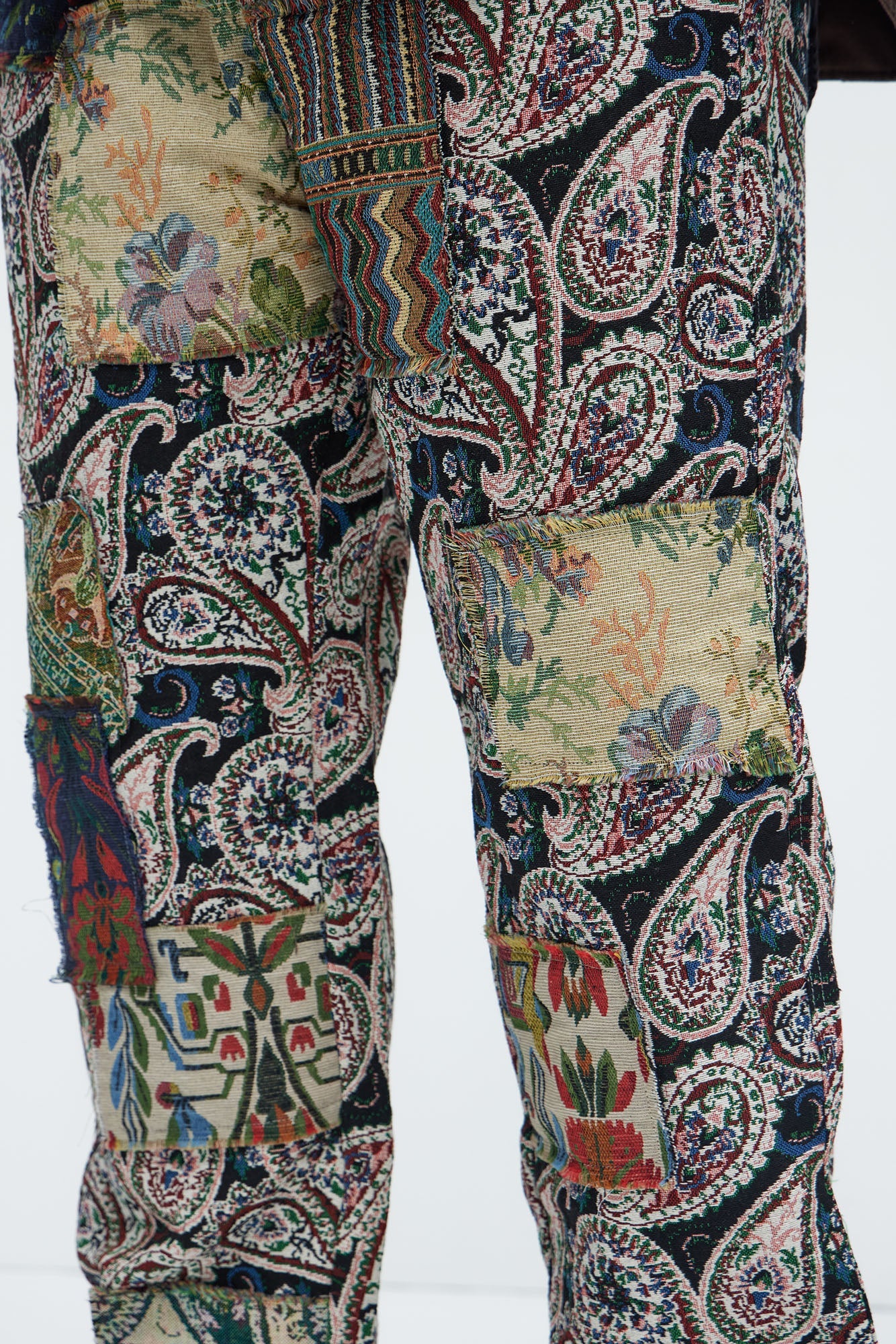 Straight Patch It Up For Me Pants - Multi Color