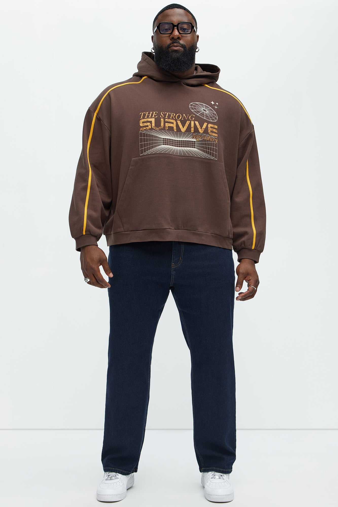 The Strong Survive Hoodie - Brown
