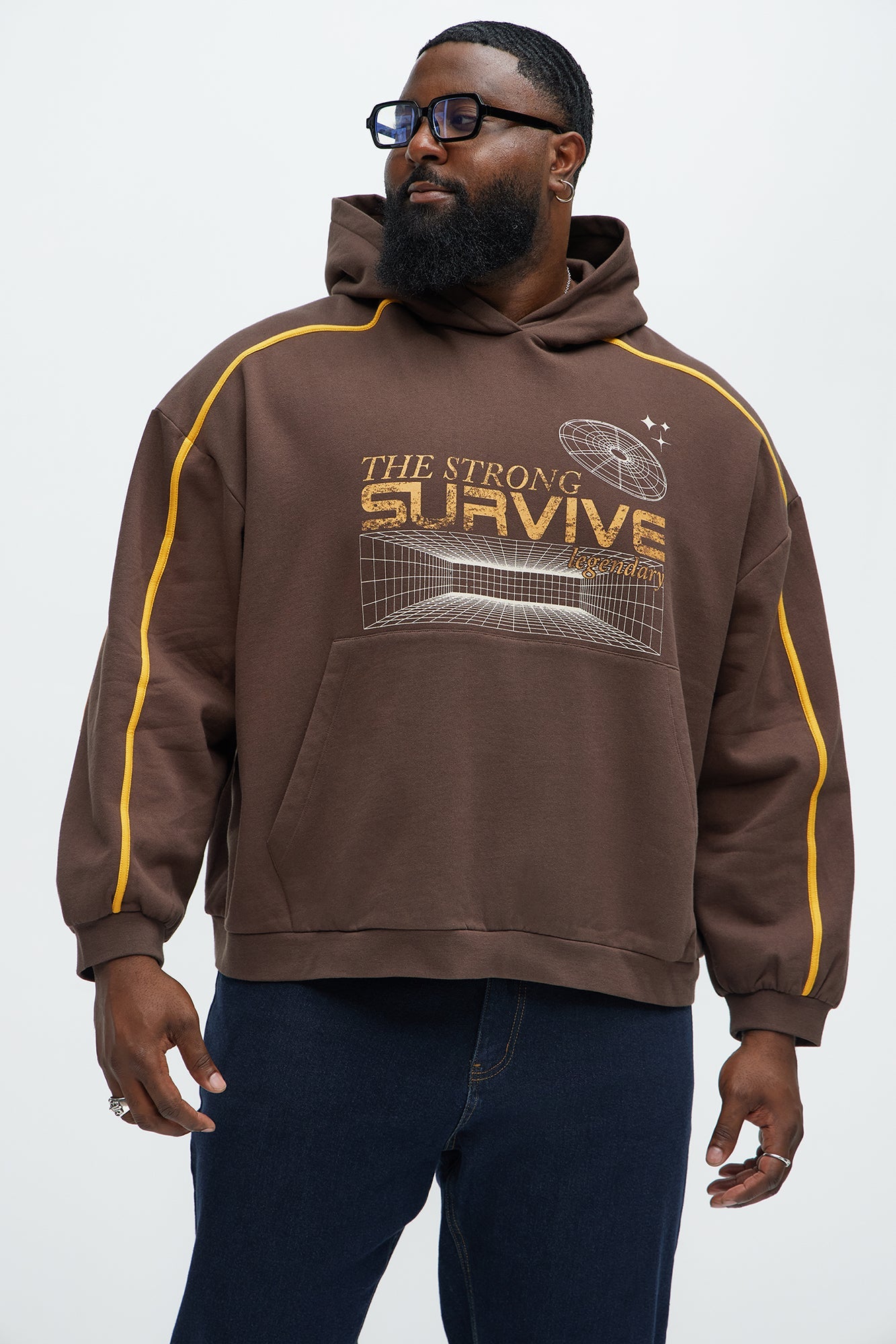 The Strong Survive Hoodie - Brown