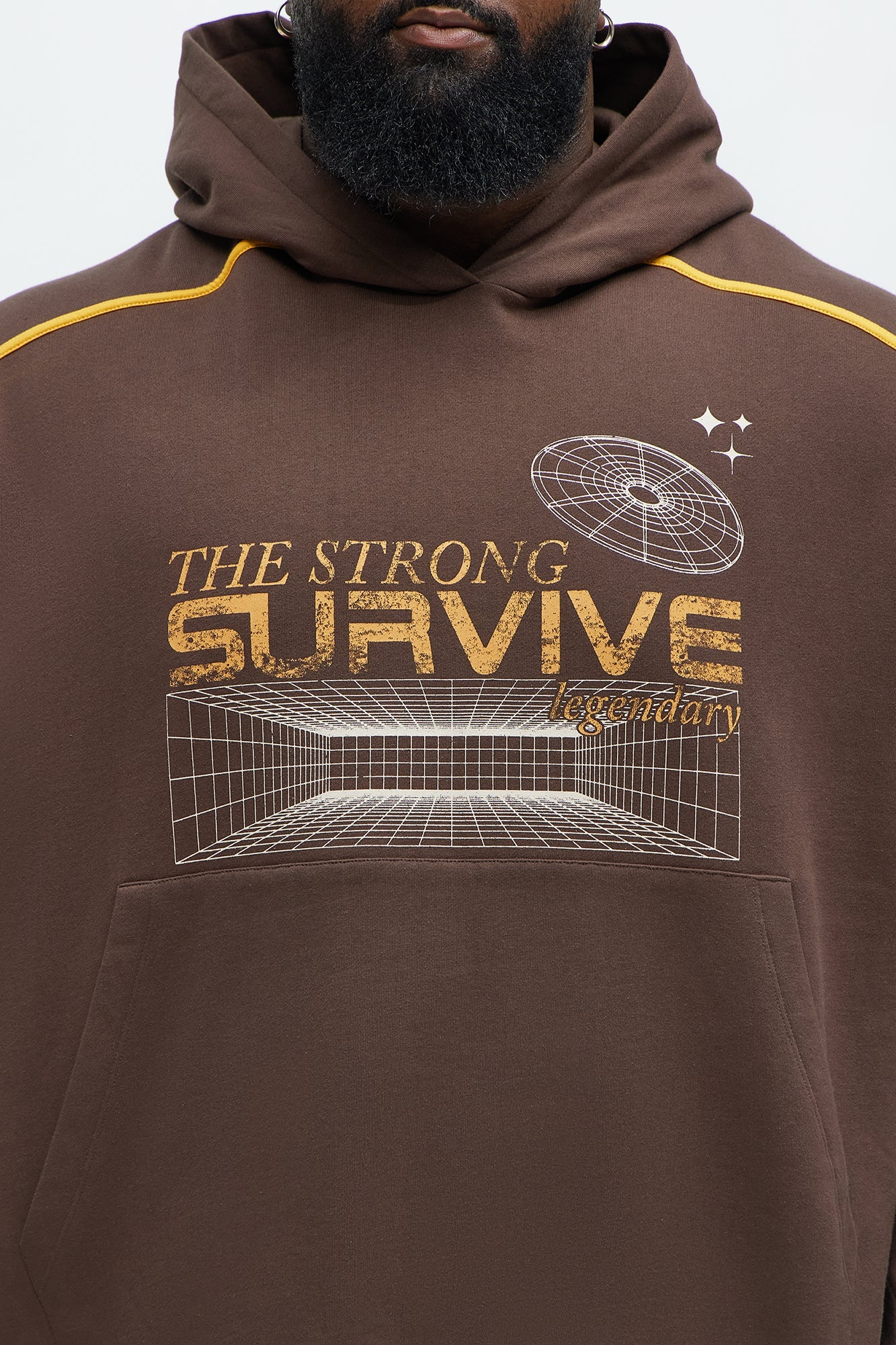 The Strong Survive Hoodie - Brown