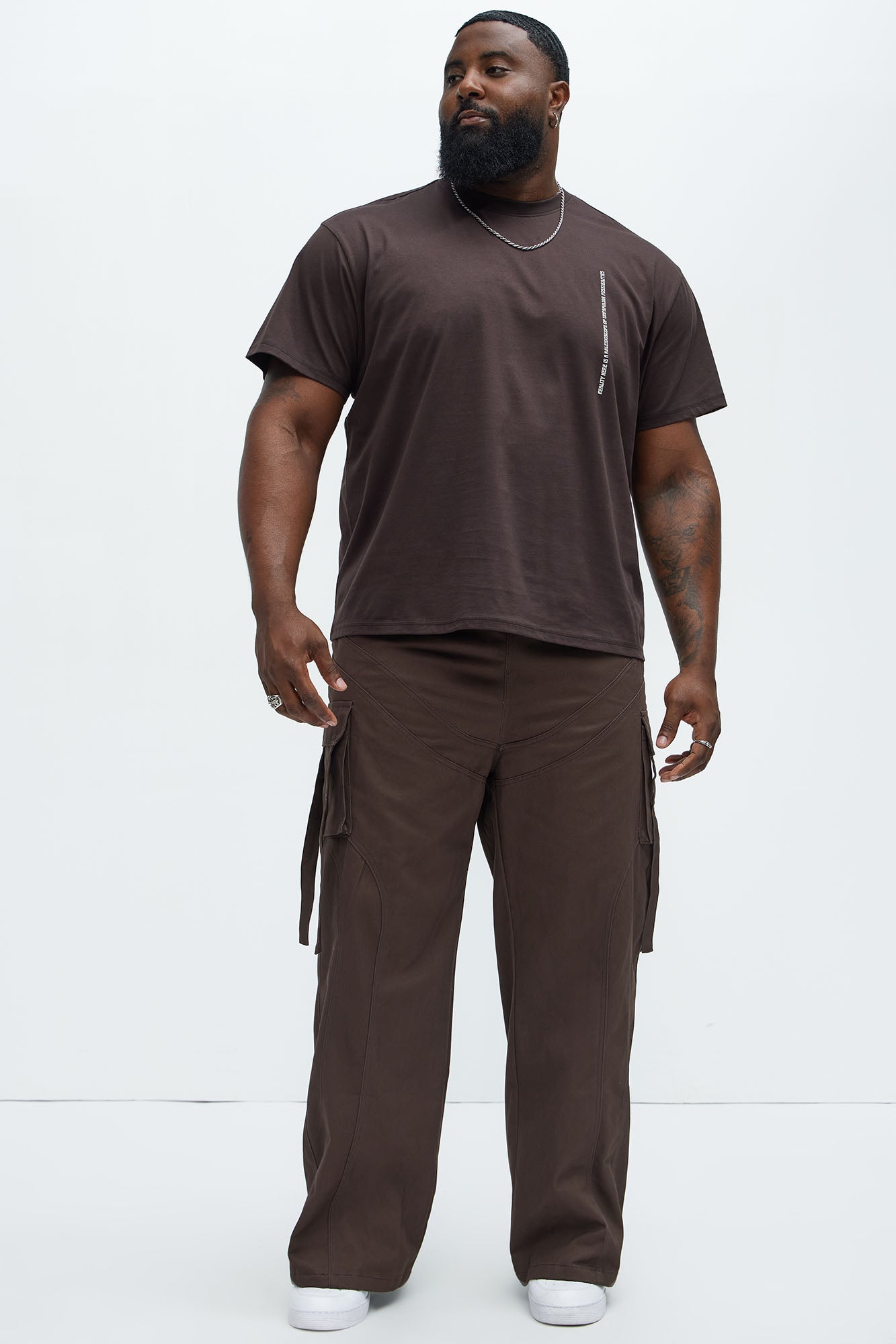 Relaxed Straight No More Waiting Cargo Pants - Dark Brown