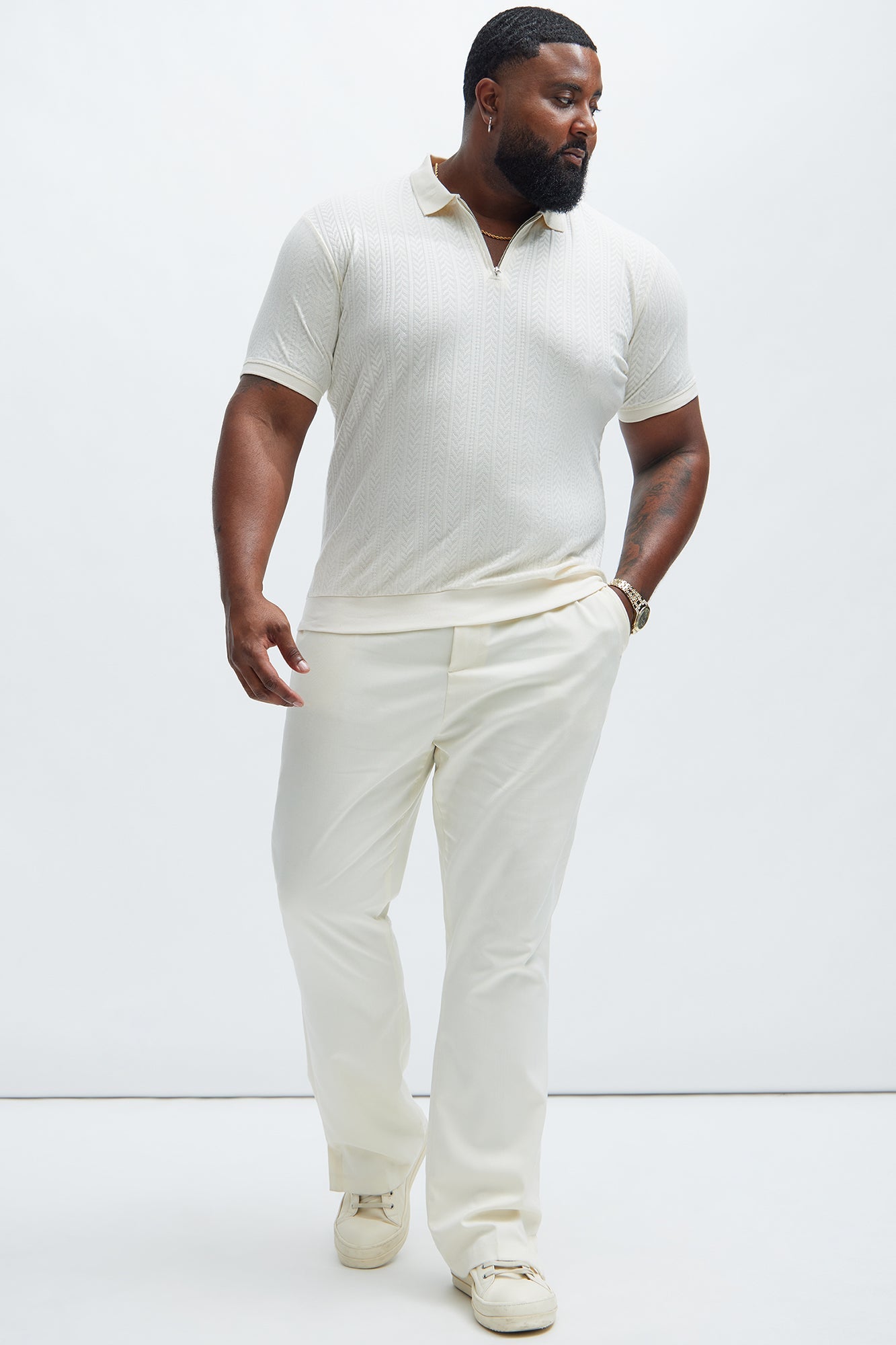 Money Matters Short Sleeve Polo - Off White