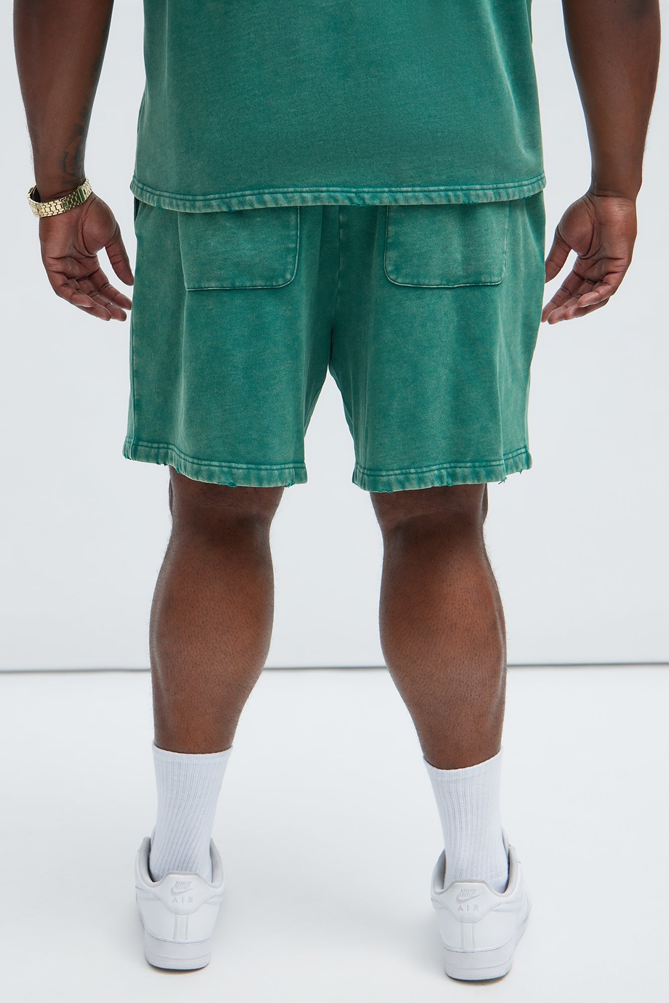 Tyson Heavy Wash Relaxed Shorts - Green