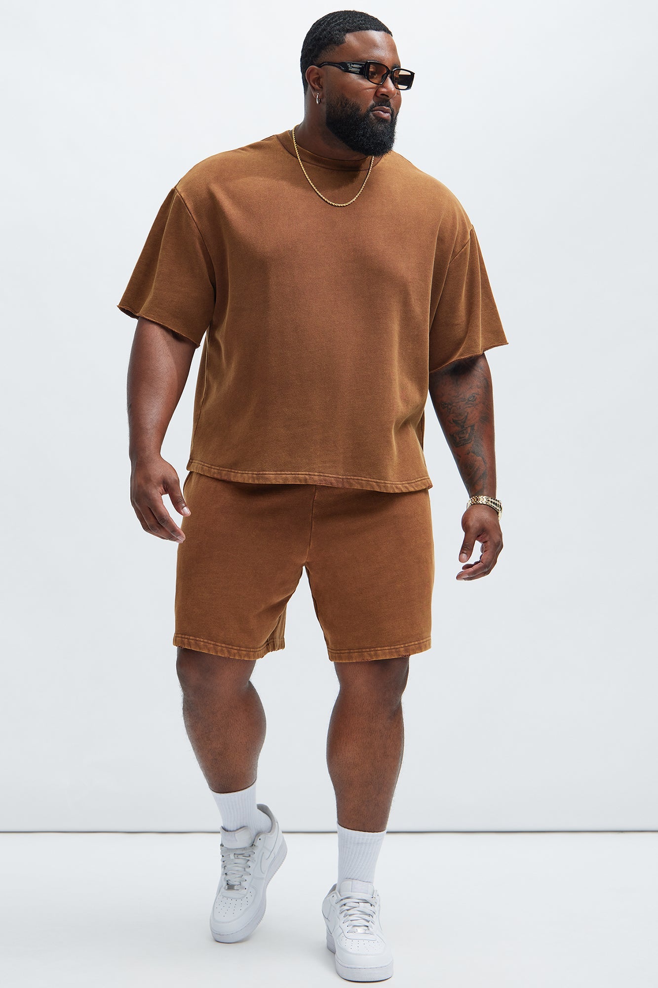Tyson Heavy Wash Tee - Dark Brown