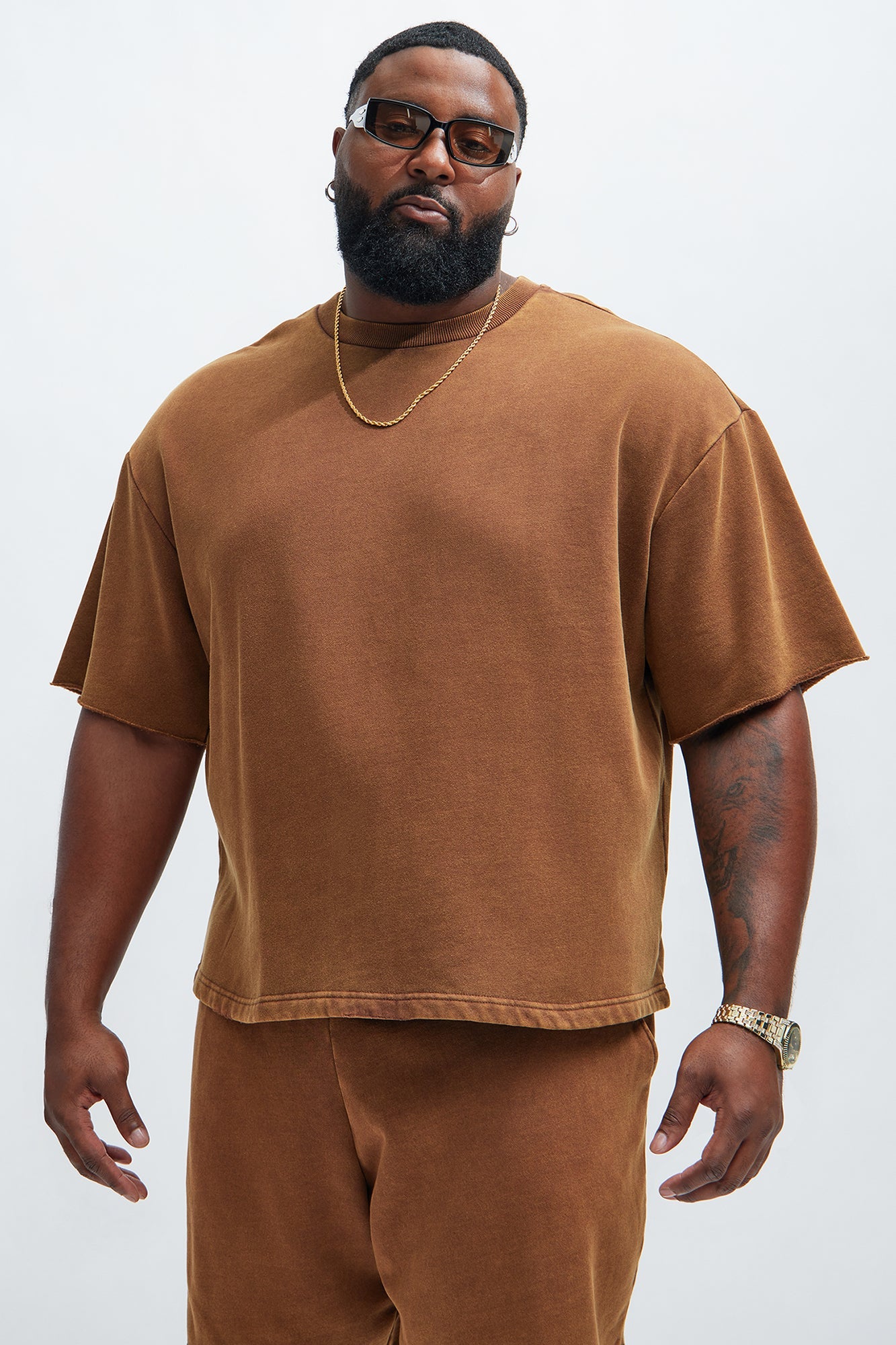 Tyson Heavy Wash Tee - Dark Brown
