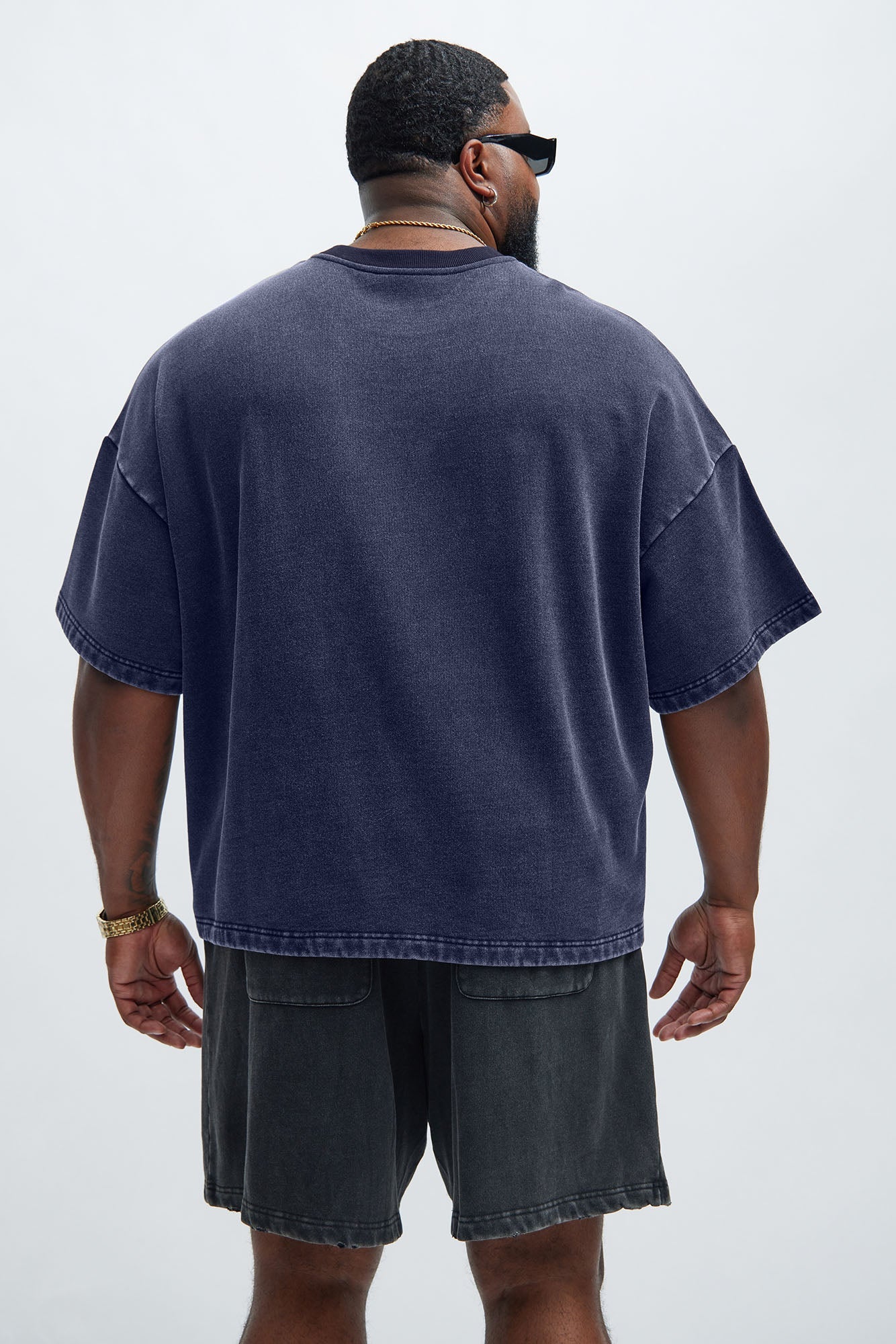 Kyle Oversized Tee - Navy