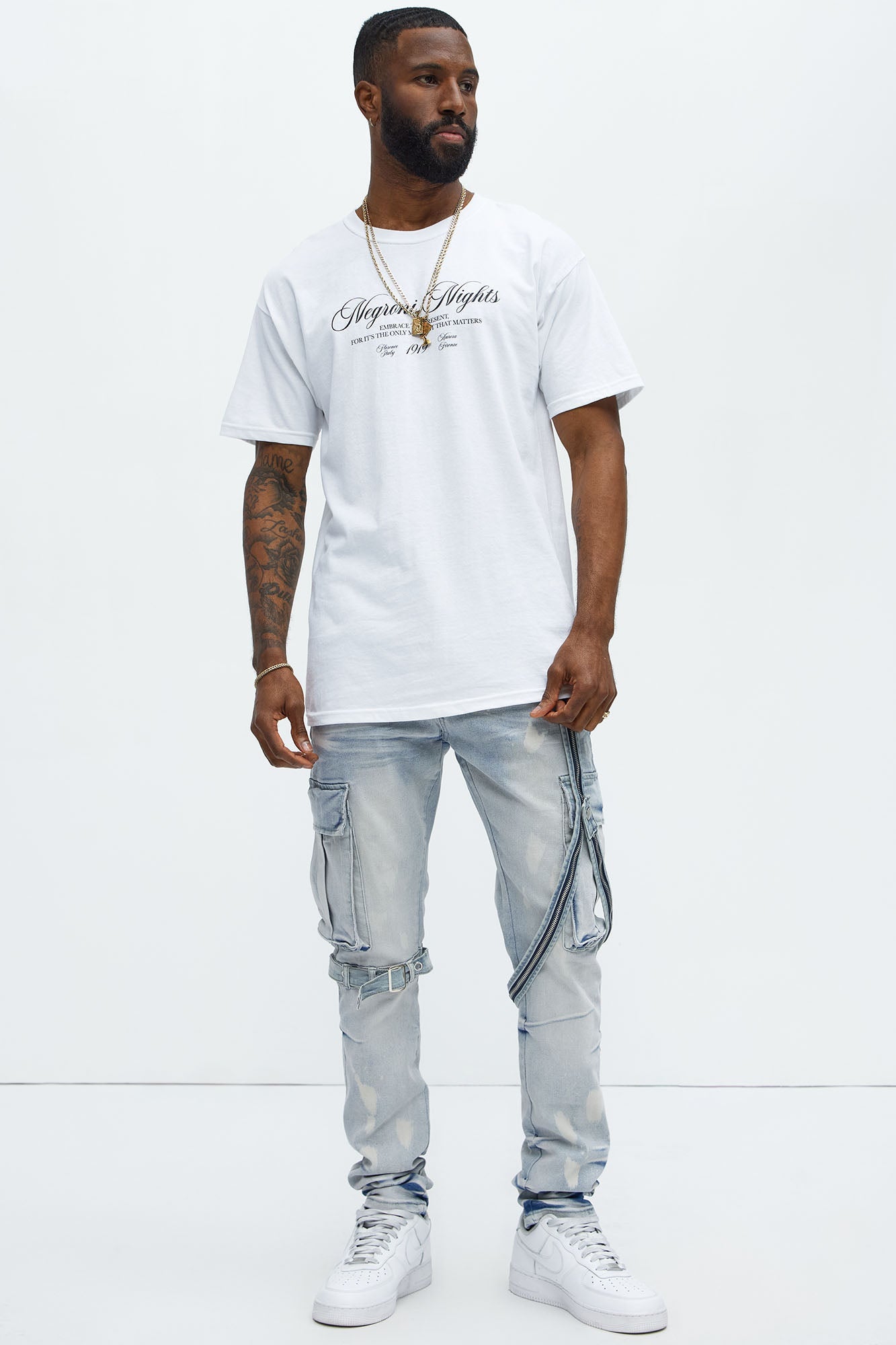 Negroni Nights Short Sleeve Tee - White
