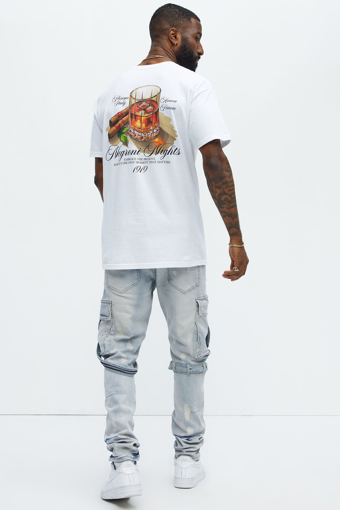 Negroni Nights Short Sleeve Tee - White