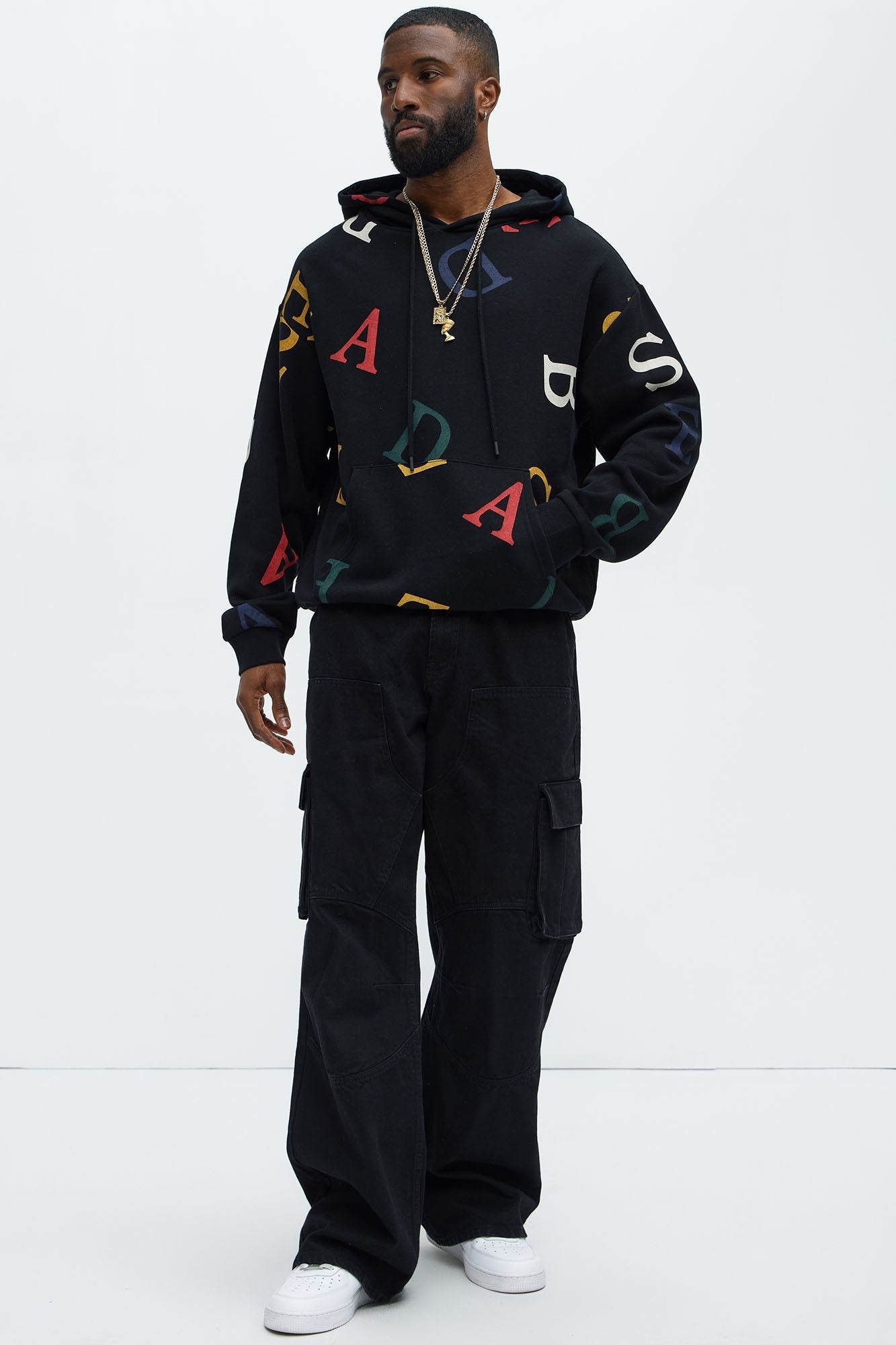 Tyson Letters Hoodie - Black