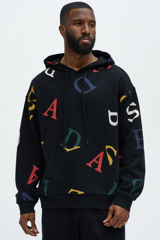 Tyson Letters Hoodie - Black