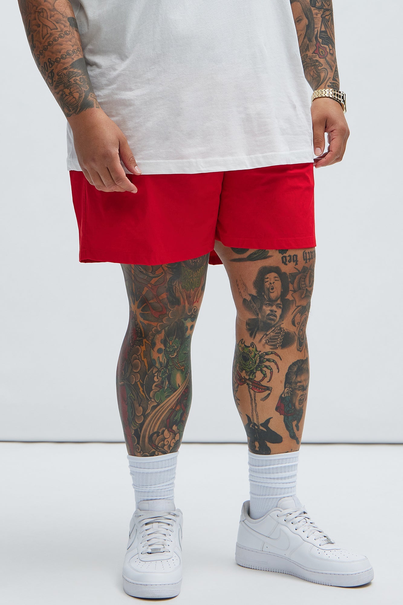 Montez Stretch Swim Trunk 6″ - Brick Red