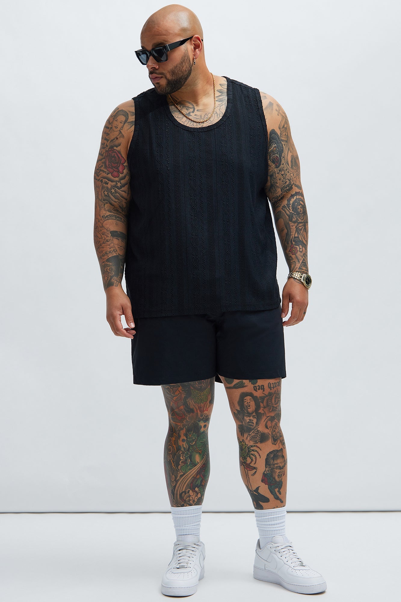 Montez Stretch Swim Trunk 6″ - Black