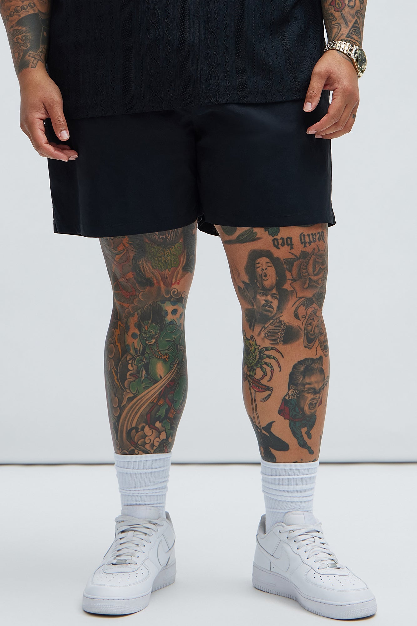 Montez Stretch Swim Trunk 6″ - Black