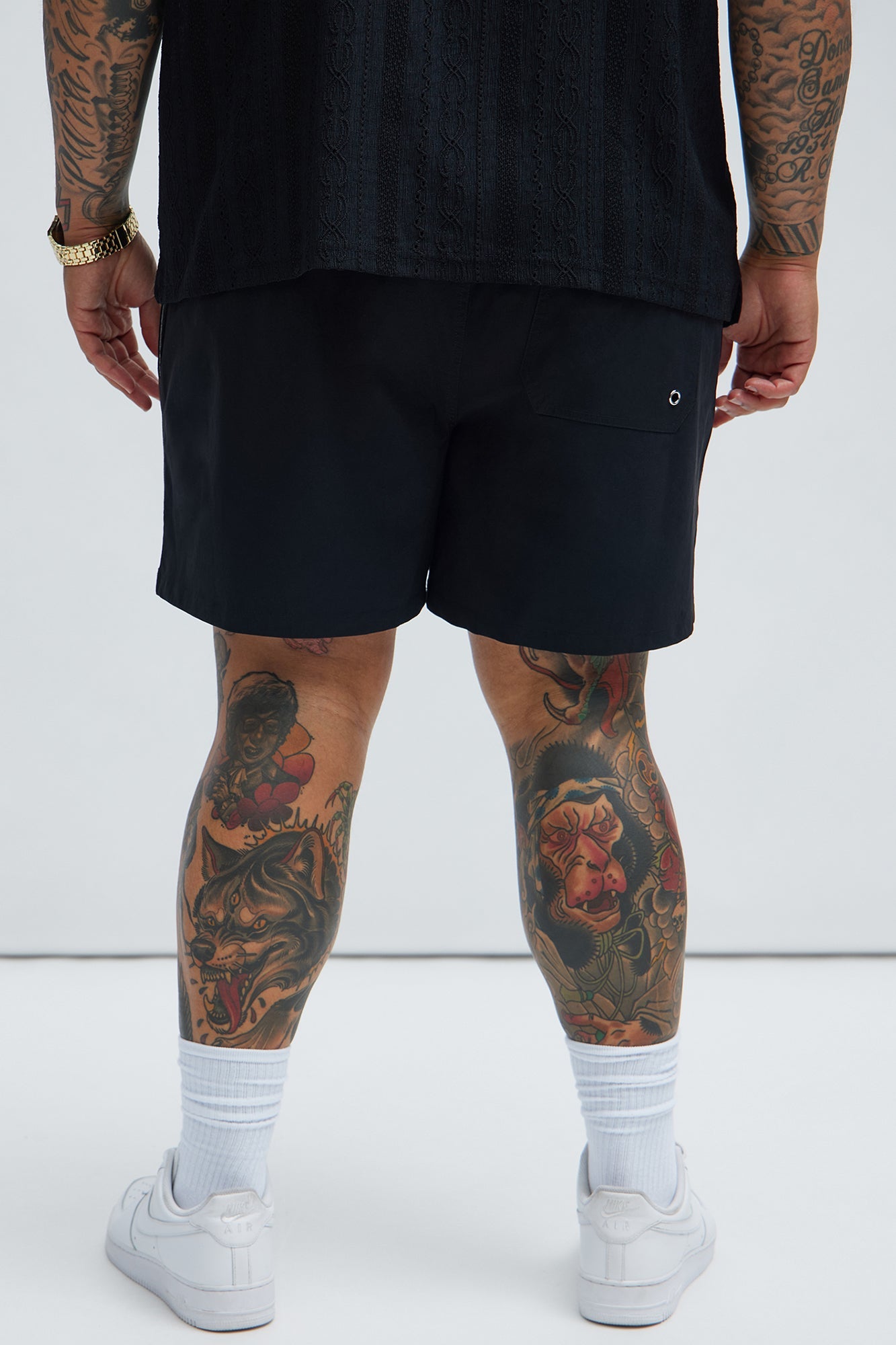 Montez Stretch Swim Trunk 6″ - Black