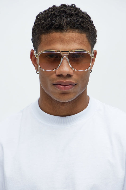 Chengdu Aviator Sunglasses - Brown