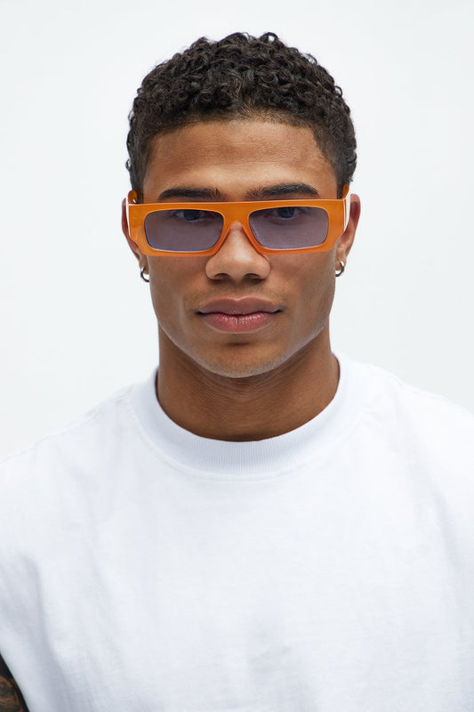 Flex Rectangle Sunglasses - Orange/combo